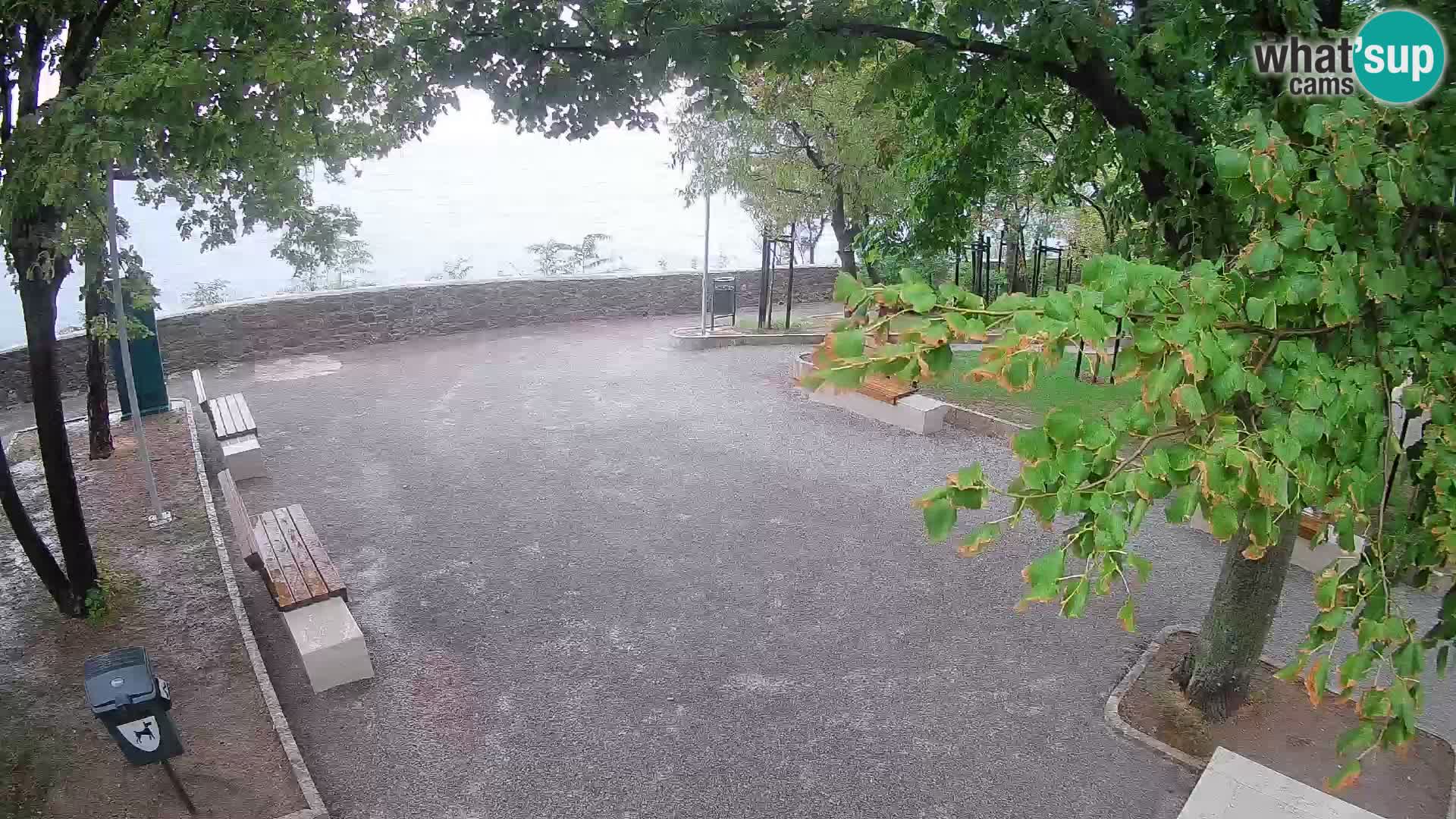 Senj Live Cam – Writers’ Park and the Velebit Channel