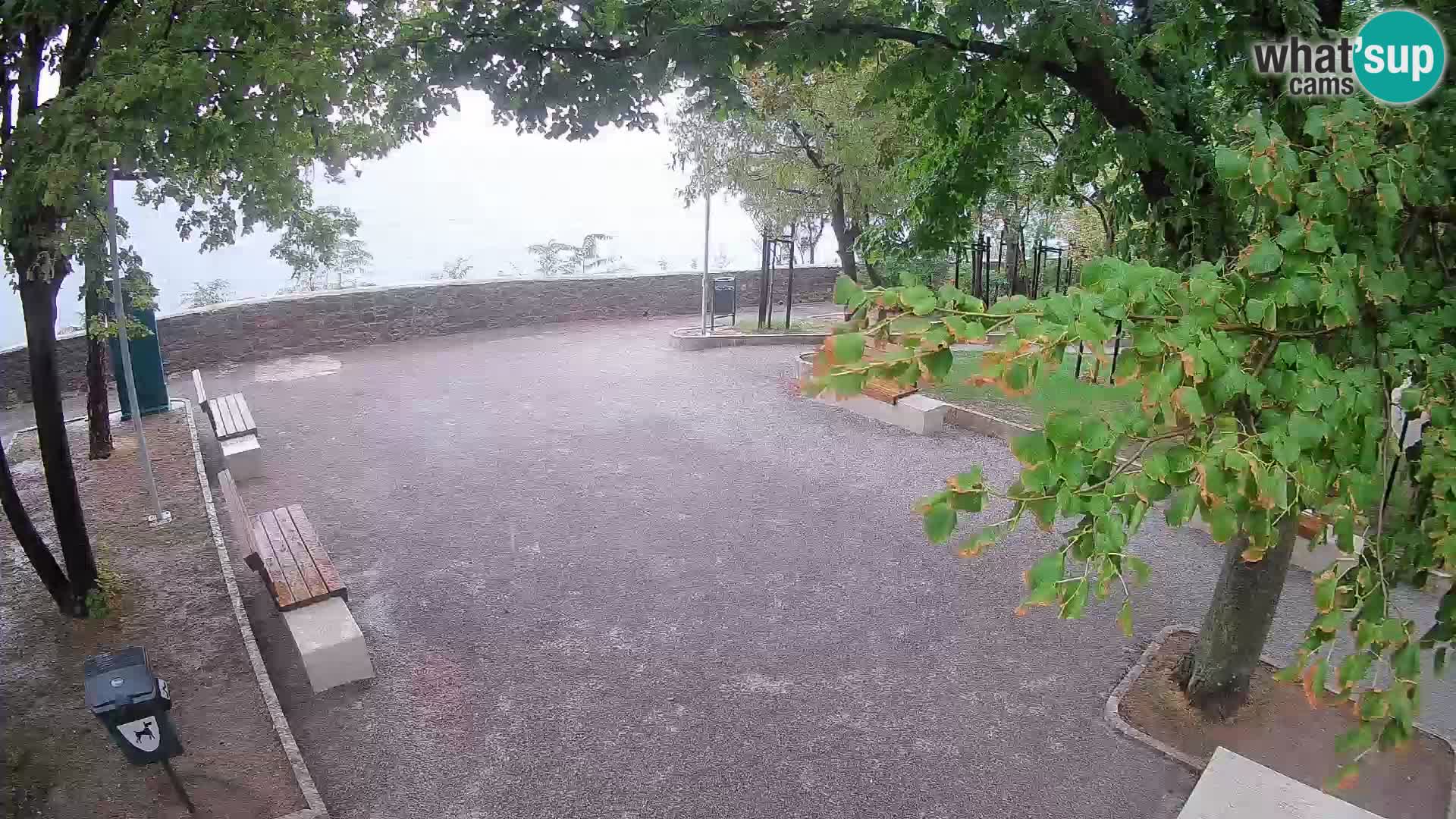 Senj Live Cam – Writers’ Park and the Velebit Channel