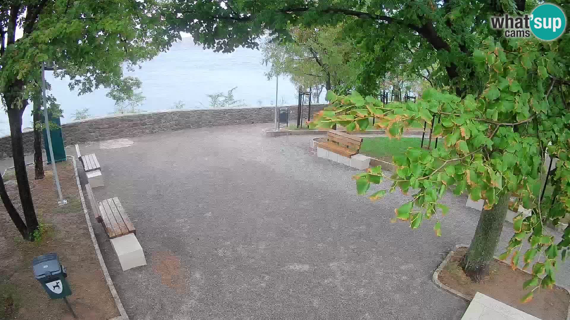 Senj Live Cam – Writers’ Park and the Velebit Channel