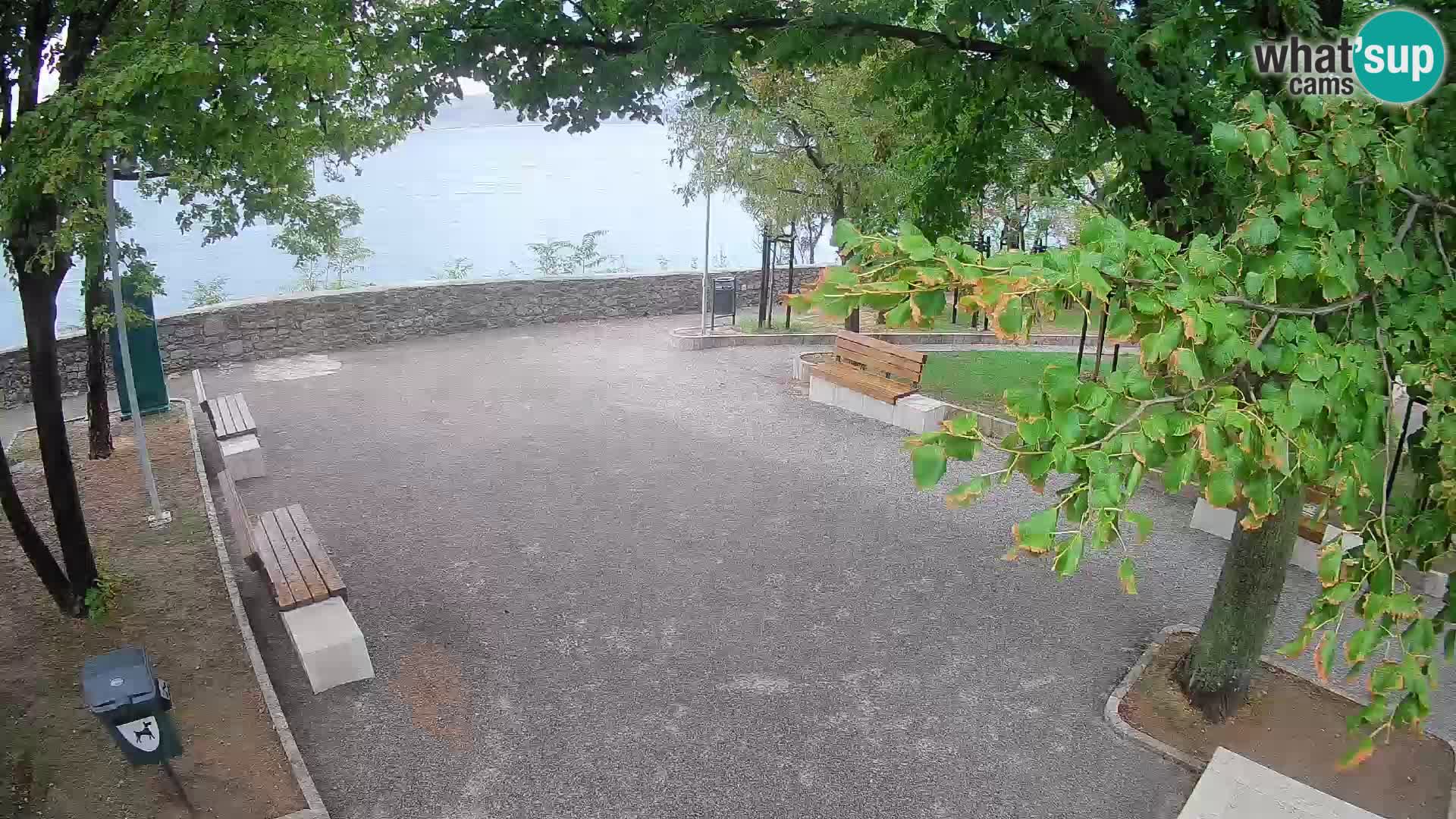 Senj Live Webcam – Schriftstellerpark und Velebit-Kanal