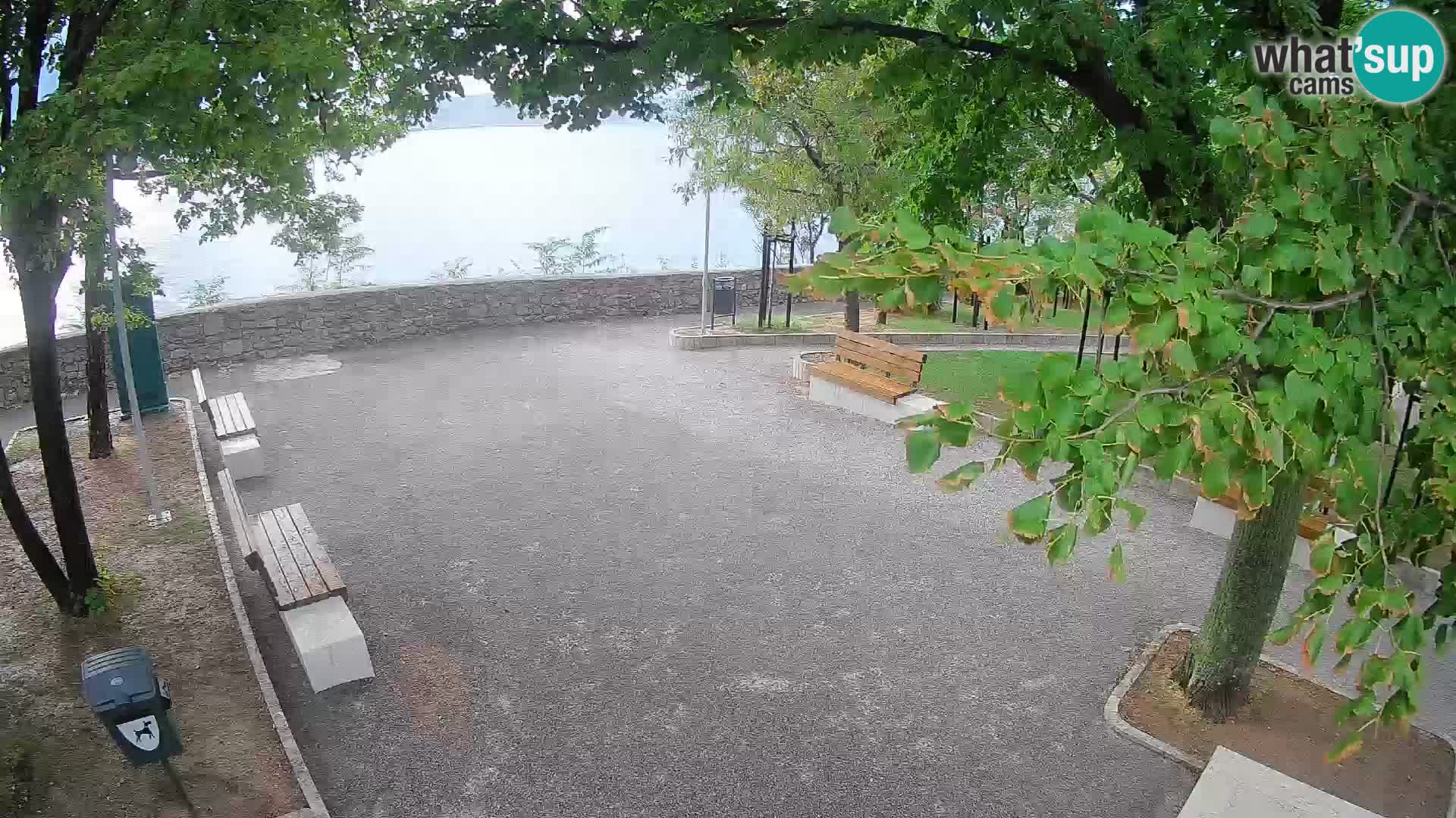 Senj Live Webcam – Schriftstellerpark und Velebit-Kanal