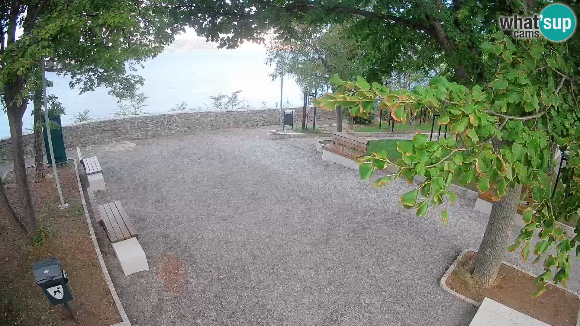 Senj Live Cam – Writers’ Park and the Velebit Channel