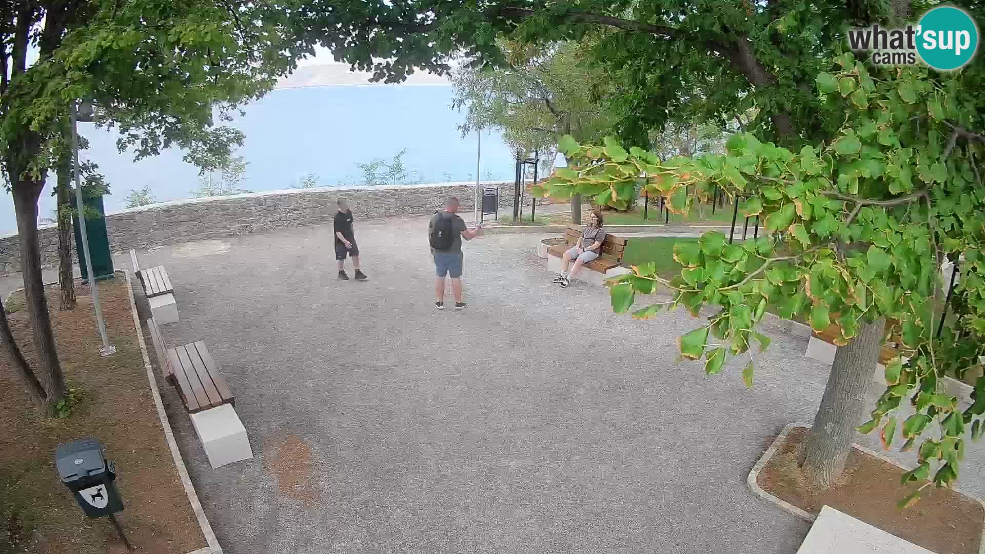 Senj Live Cam – Writers’ Park and the Velebit Channel