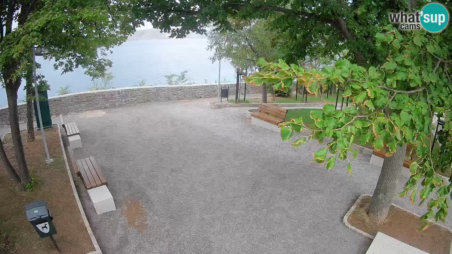 Senj Live Cam – Writers’ Park and the Velebit Channel