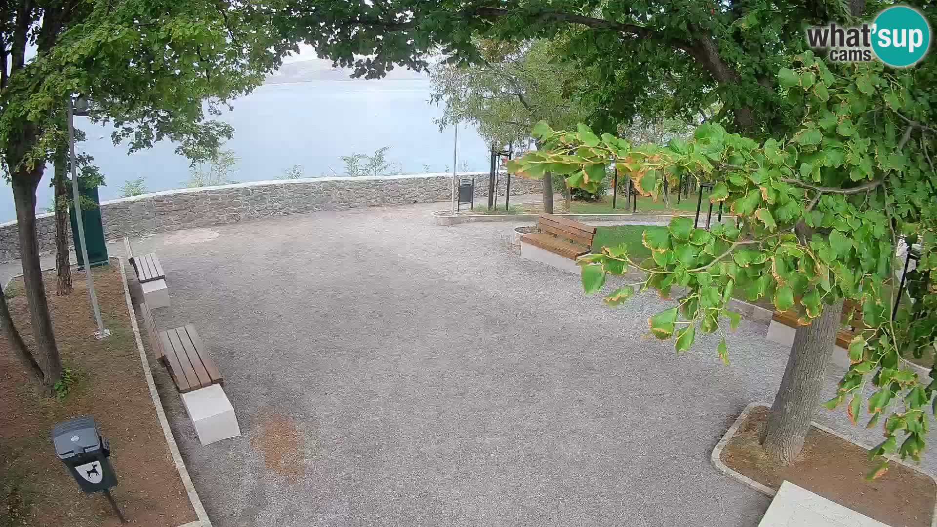 Senj Live Cam – Writers’ Park and the Velebit Channel