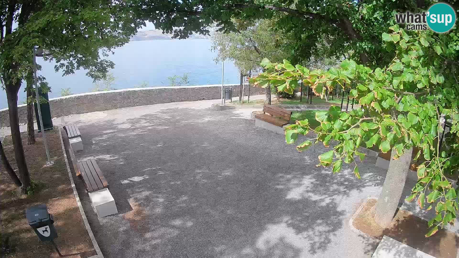 Senj Live Webcam – Schriftstellerpark und Velebit-Kanal