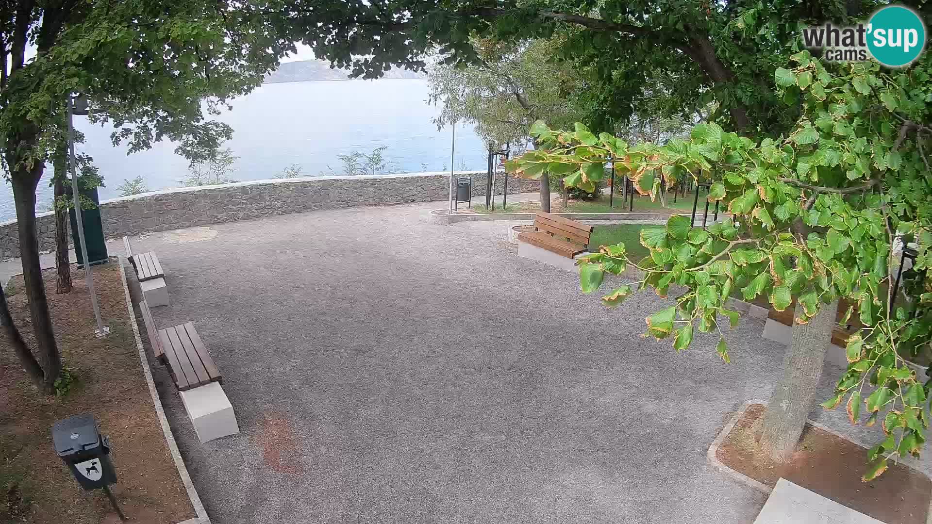 Senj Live Cam – Writers’ Park and the Velebit Channel