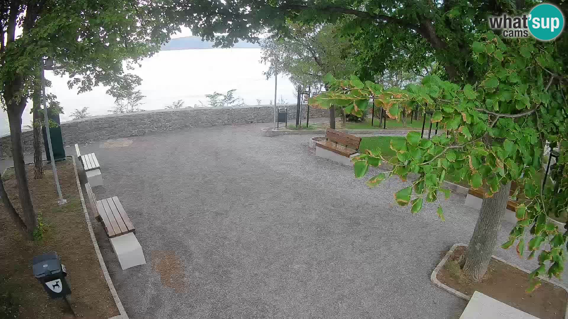 Senj Live Cam – Writers’ Park and the Velebit Channel