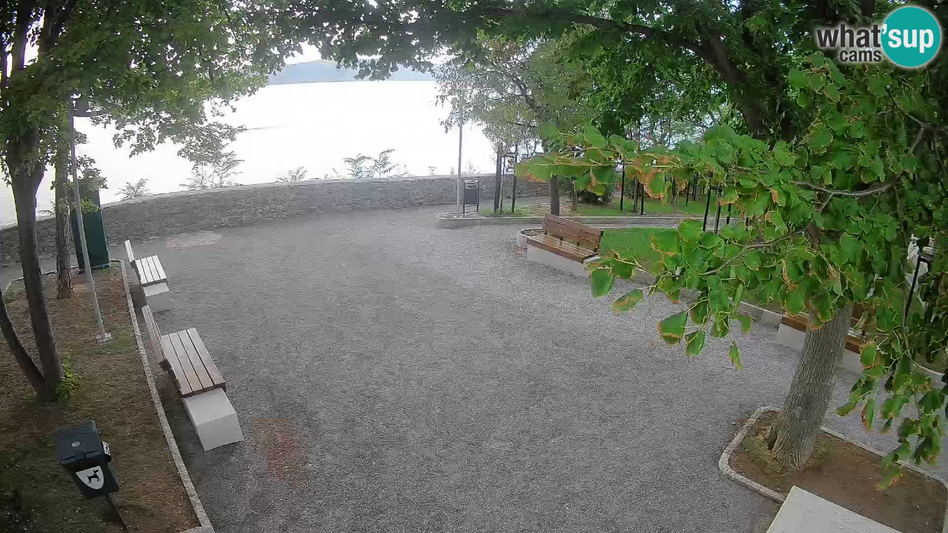 Senj Live Cam – Writers’ Park and the Velebit Channel