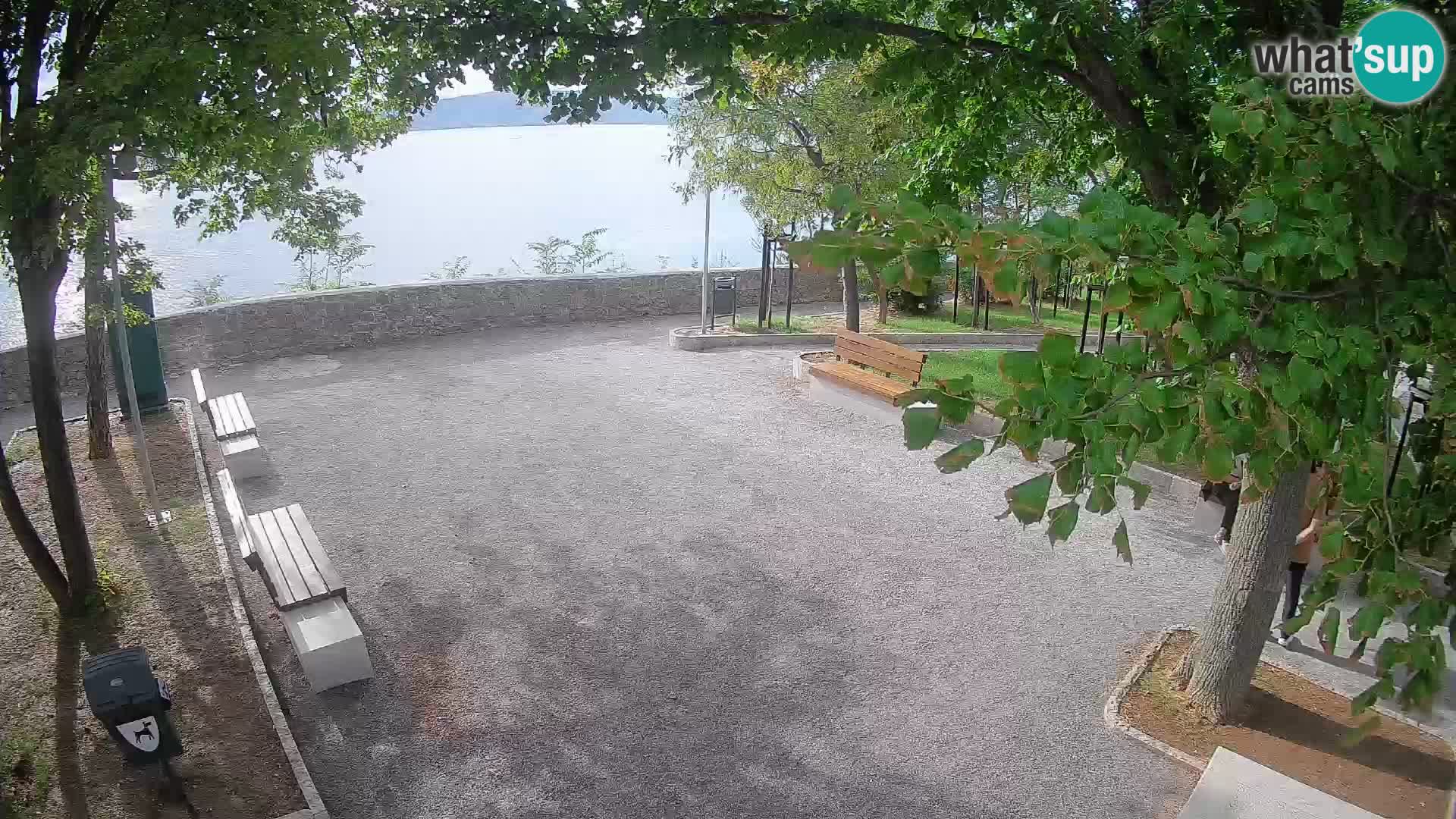 Senj Live Webcam – Schriftstellerpark und Velebit-Kanal