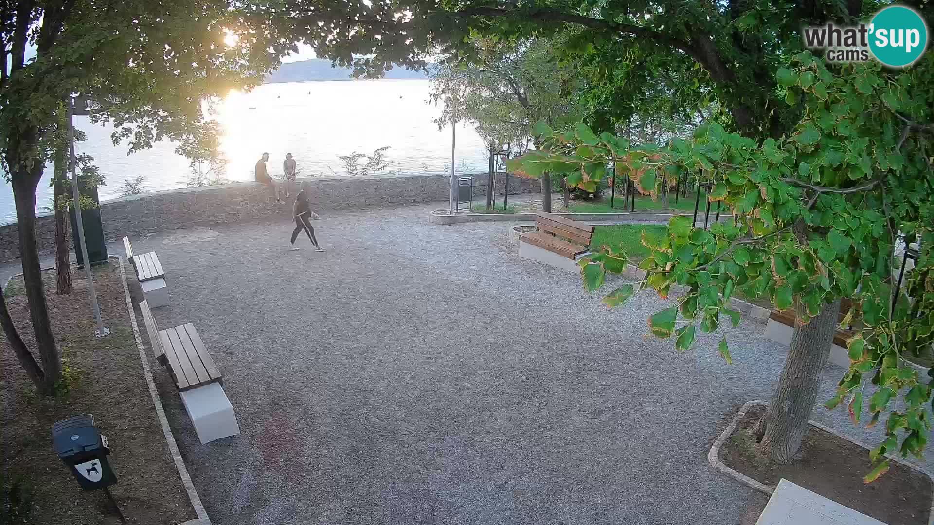 Senj Live Cam – Writers’ Park and the Velebit Channel