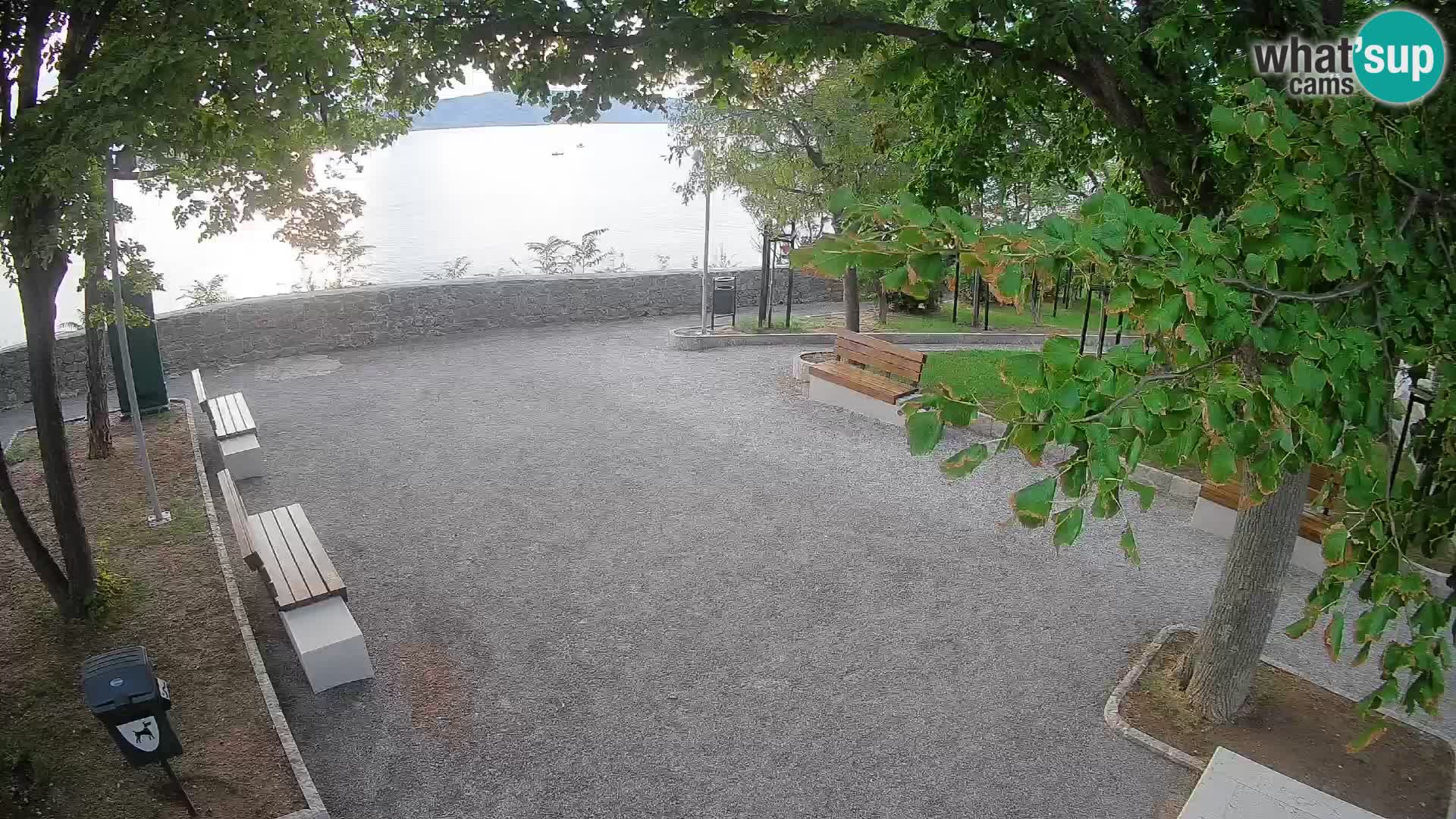 Senj Live Webcam – Schriftstellerpark und Velebit-Kanal