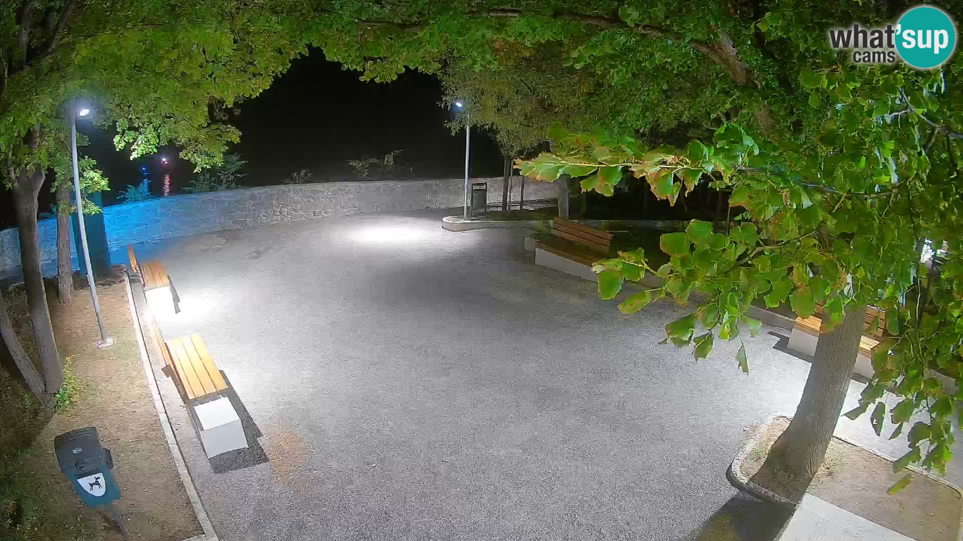 Senj Live Cam – Writers’ Park and the Velebit Channel