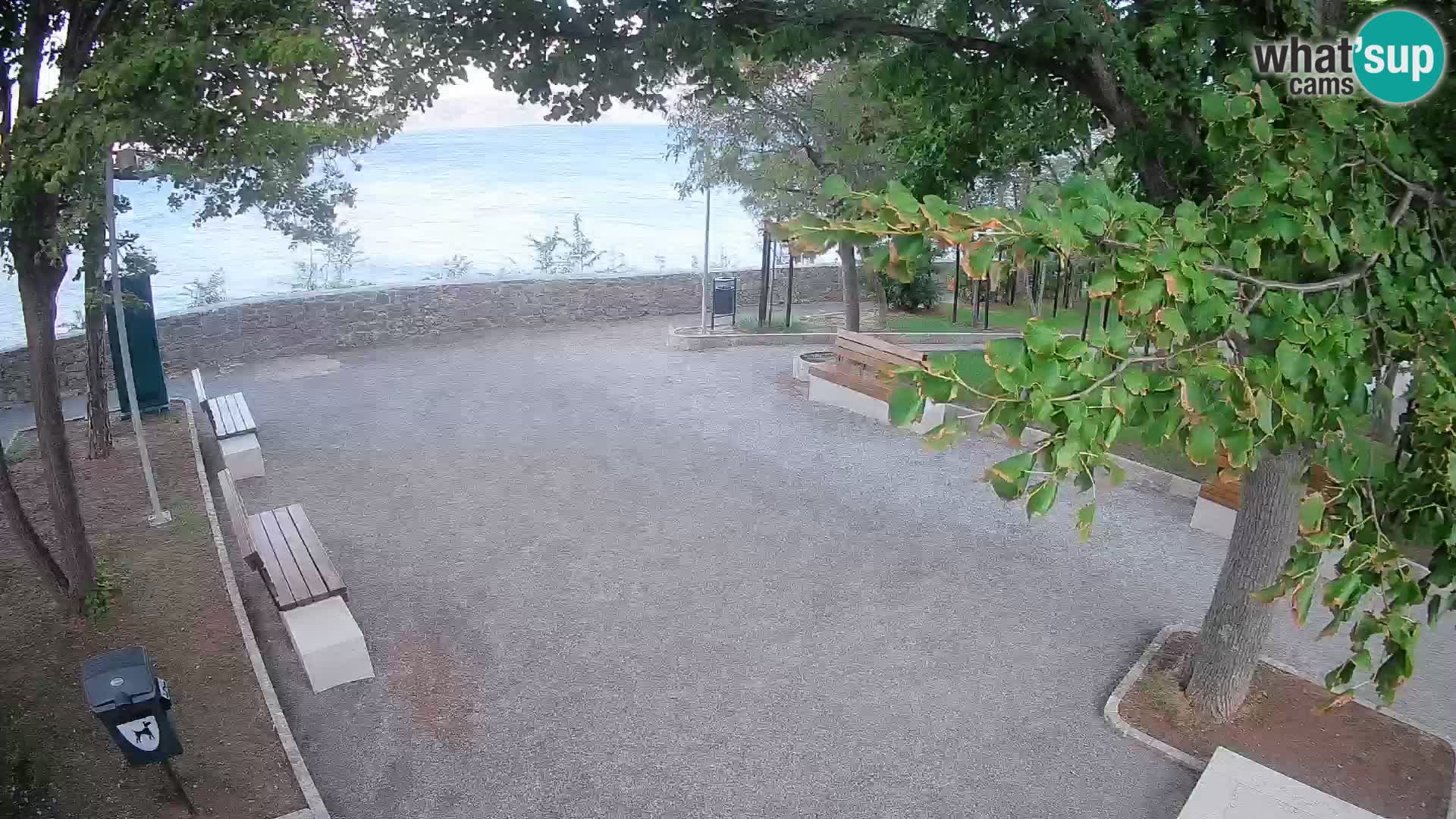 Senj Live Cam – Writers’ Park and the Velebit Channel
