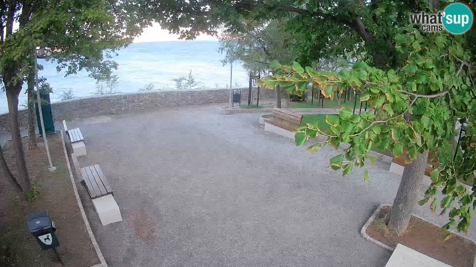 Senj Live Cam – Writers’ Park and the Velebit Channel