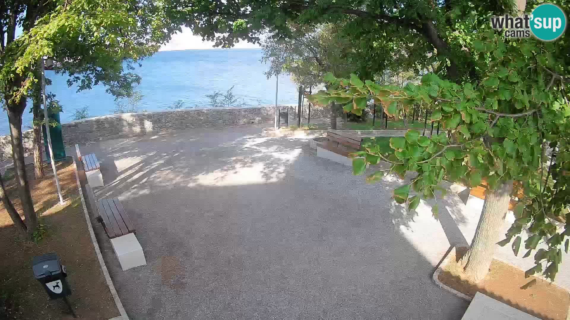 Senj Live Cam – Writers’ Park and the Velebit Channel
