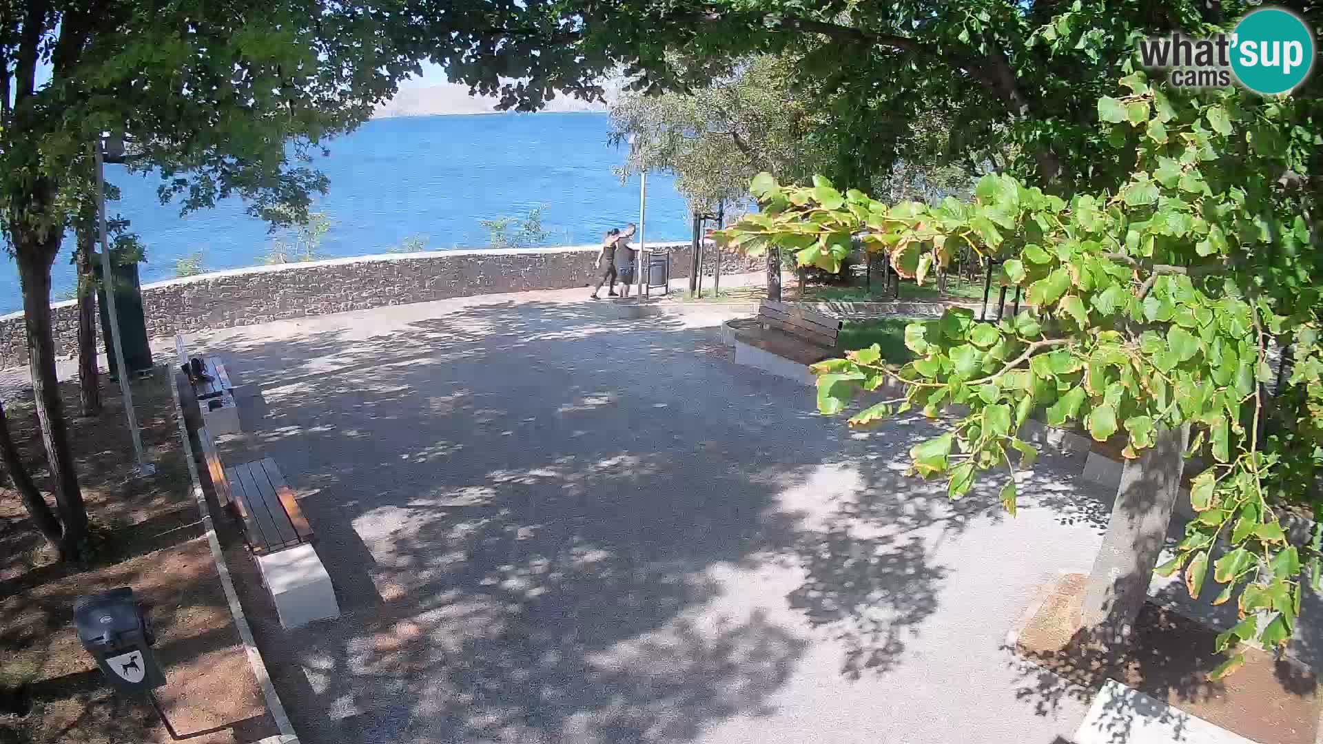 Senj Live Webcam – Schriftstellerpark und Velebit-Kanal
