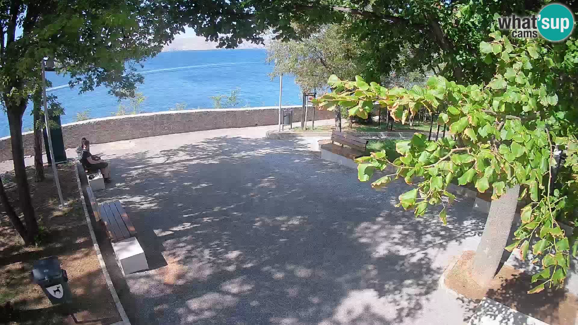 Kamera uživo Senj – Park književnika i Velebitski kanal