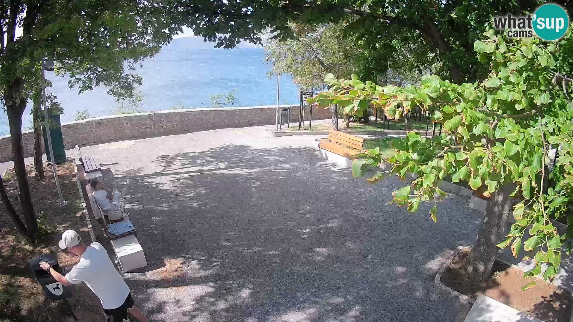 Senj Live Cam – Writers’ Park and the Velebit Channel