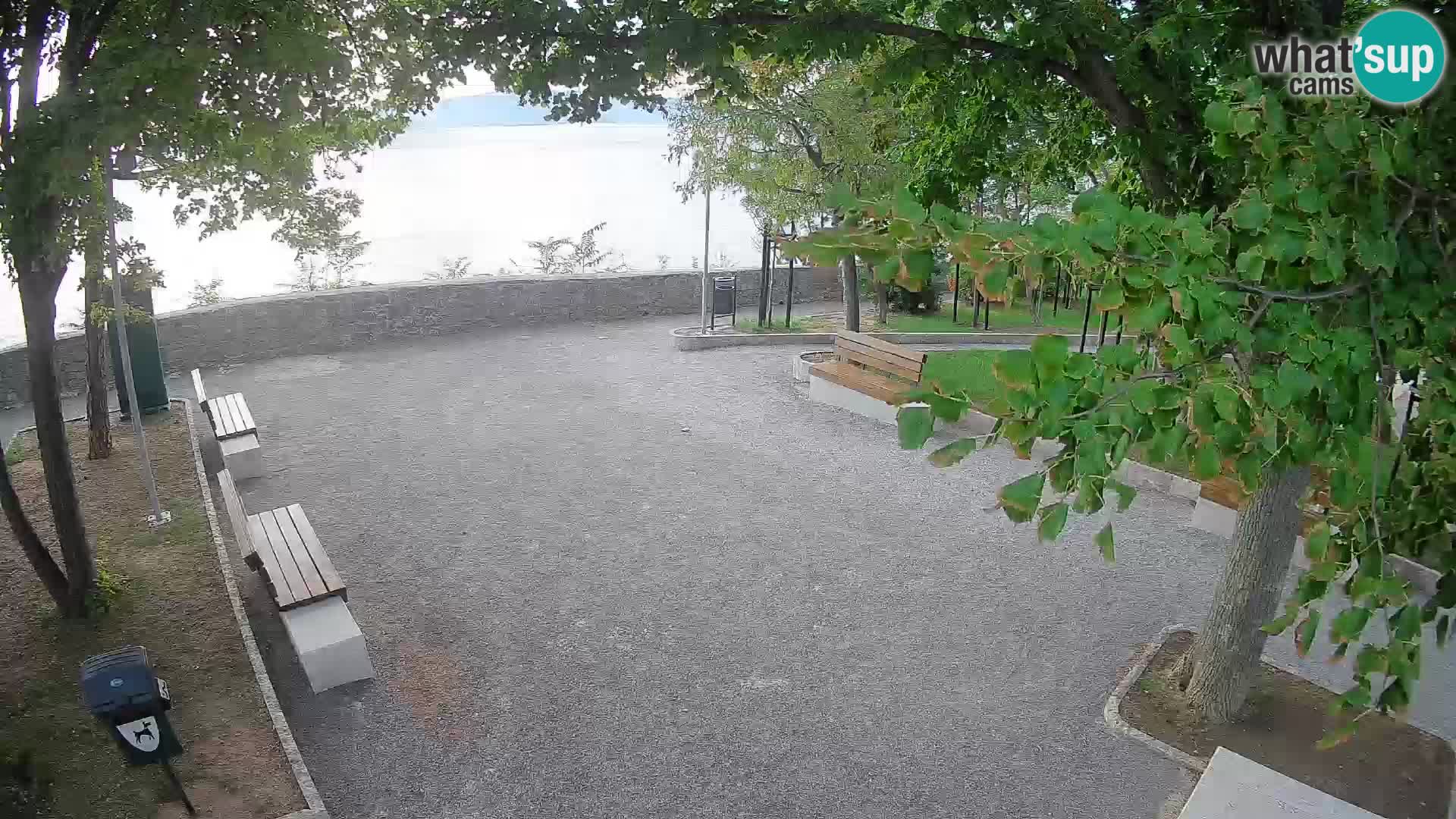 Senj Live Cam – Writers’ Park and the Velebit Channel