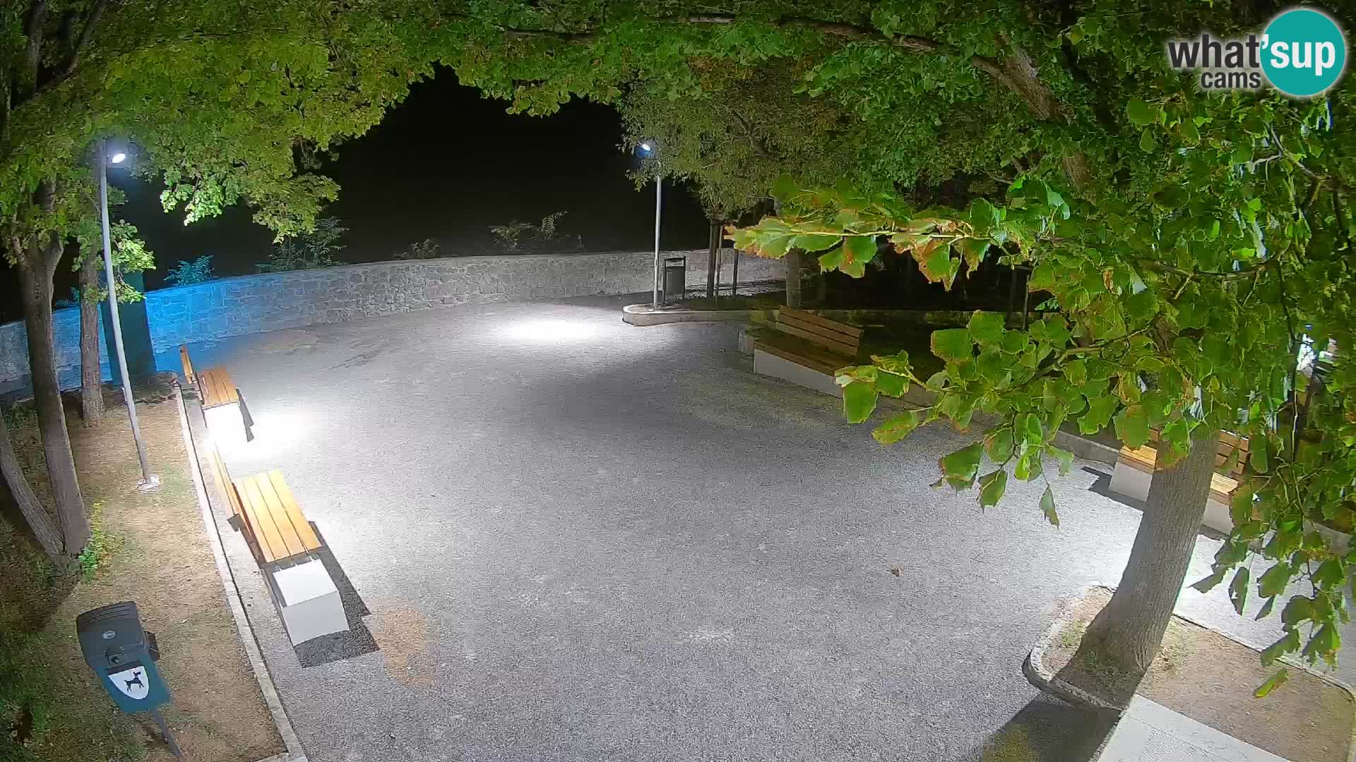 Senj Live Cam – Writers’ Park and the Velebit Channel