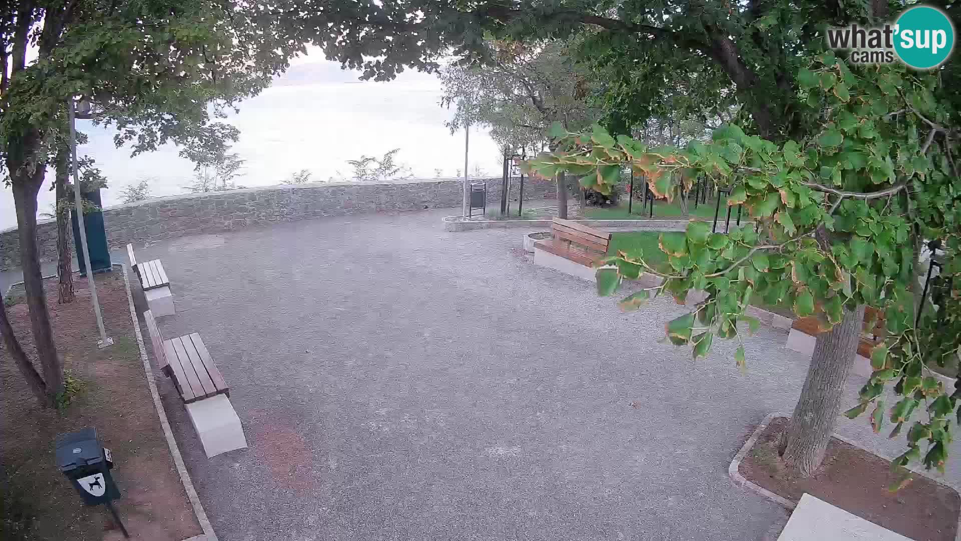Senj Live Cam – Writers’ Park and the Velebit Channel