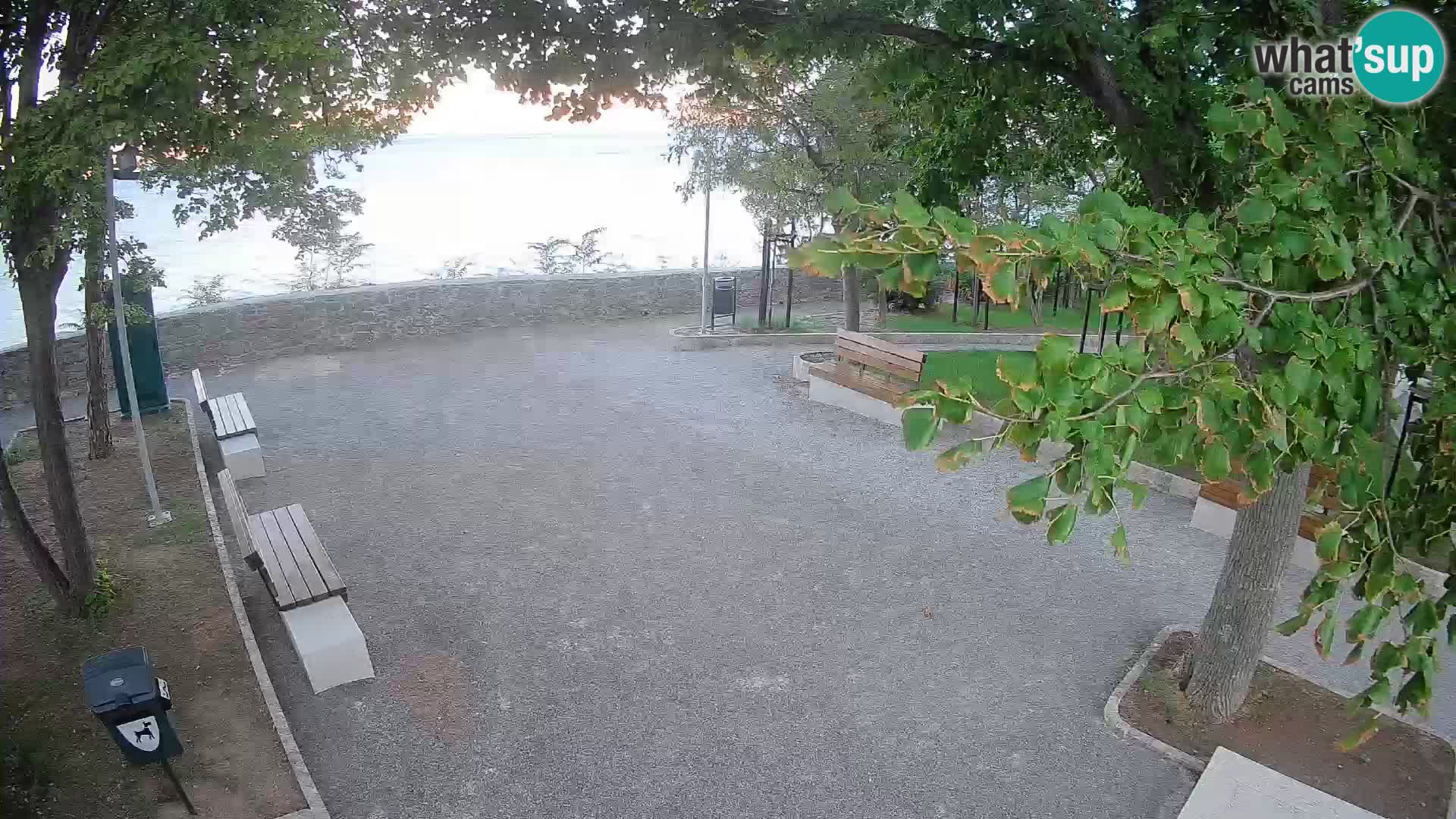 Senj Live Cam – Writers’ Park and the Velebit Channel