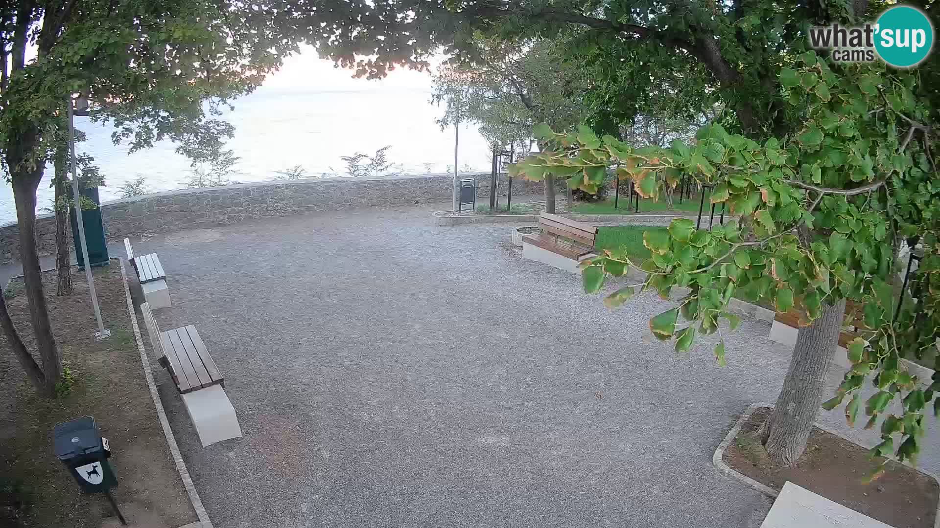 Senj Live Cam – Writers’ Park and the Velebit Channel