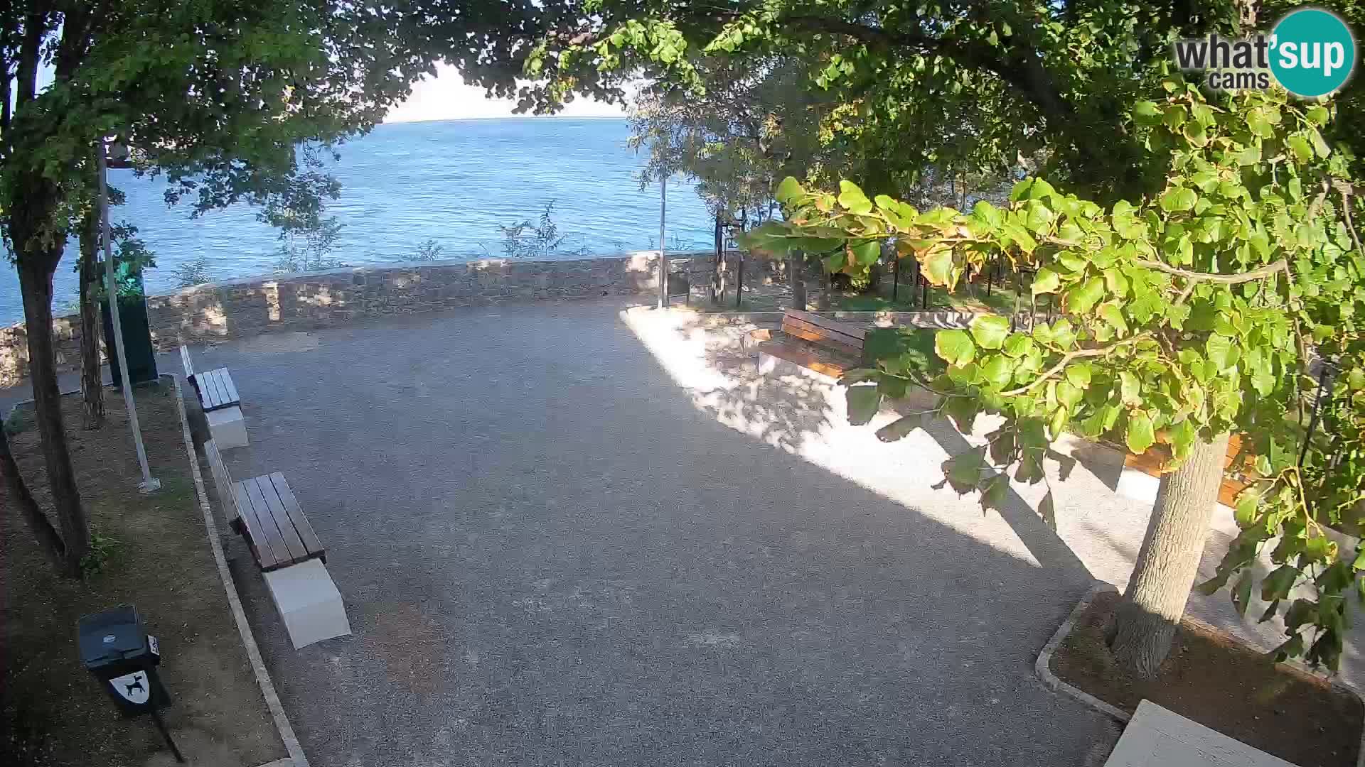 Senj Live Cam – Writers’ Park and the Velebit Channel