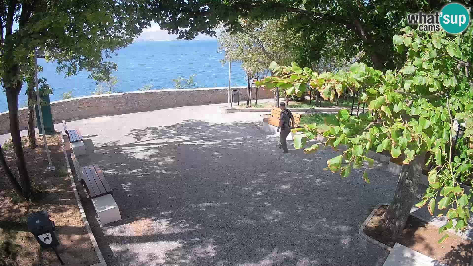 Senj Live Cam – Writers’ Park and the Velebit Channel