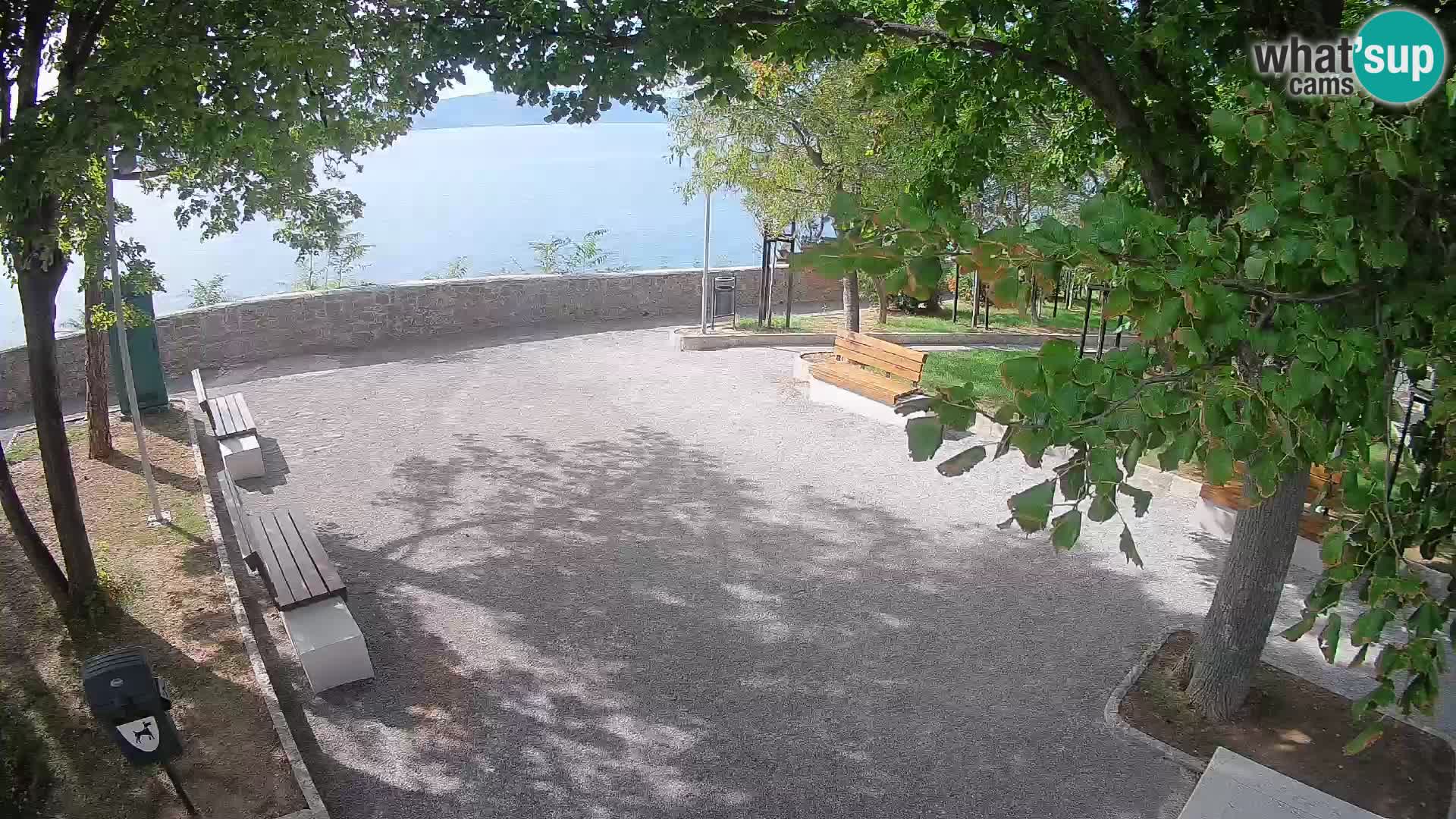 Senj Live Cam – Writers’ Park and the Velebit Channel