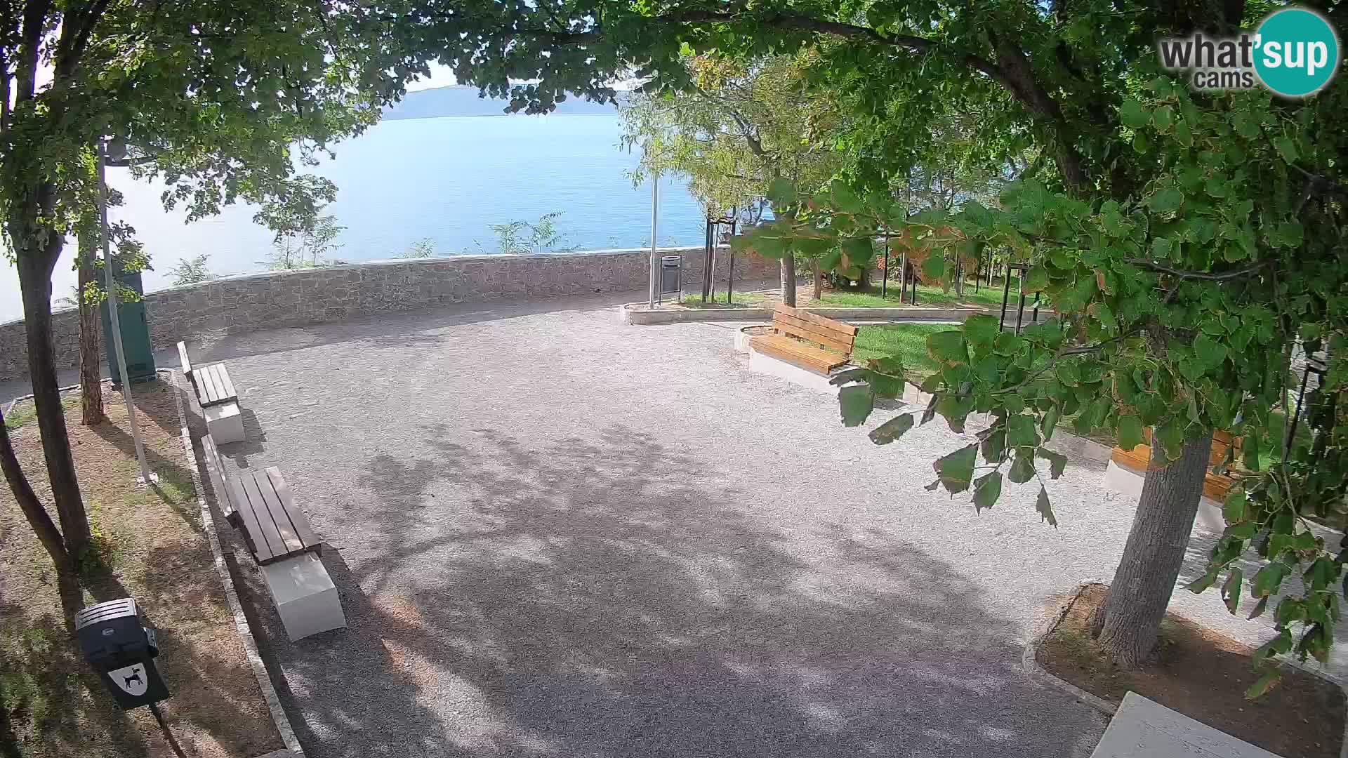 Senj Live Cam – Writers’ Park and the Velebit Channel