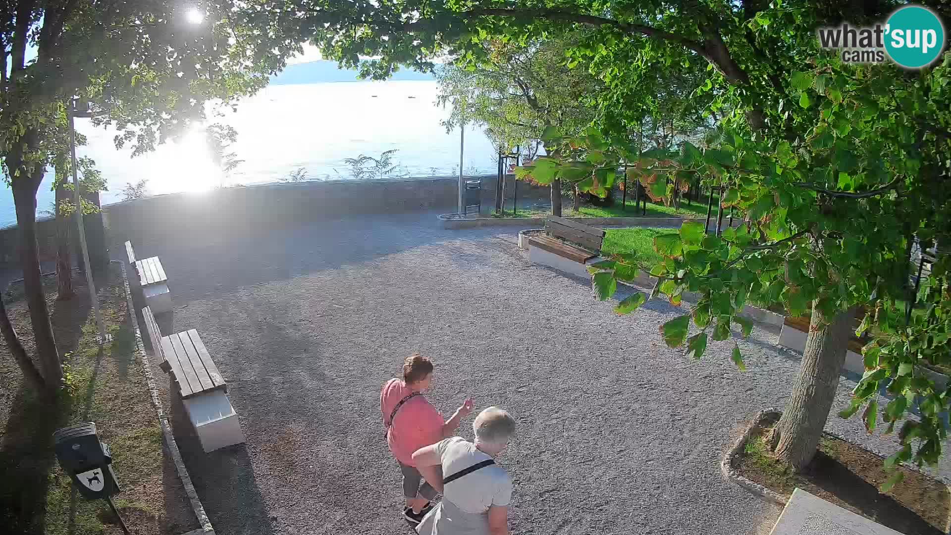 Senj Live Webcam – Schriftstellerpark und Velebit-Kanal