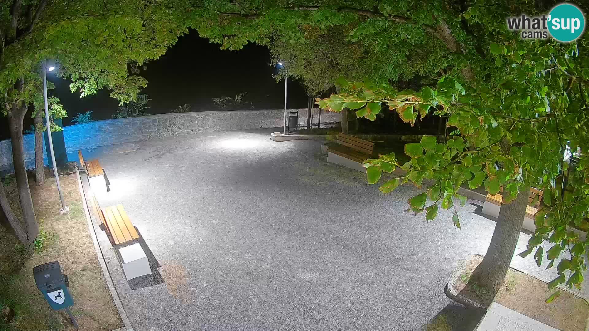 Senj Live Cam – Writers’ Park and the Velebit Channel