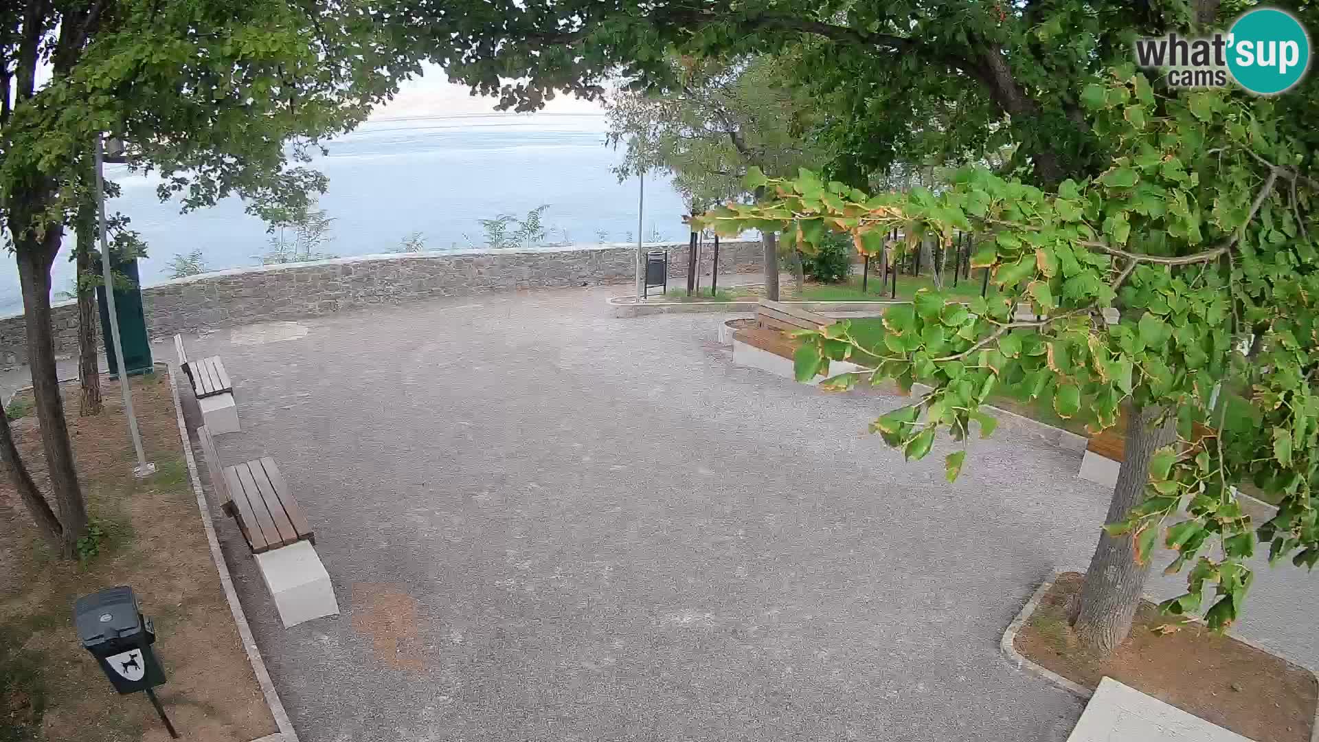 Senj Live Cam – Writers’ Park and the Velebit Channel