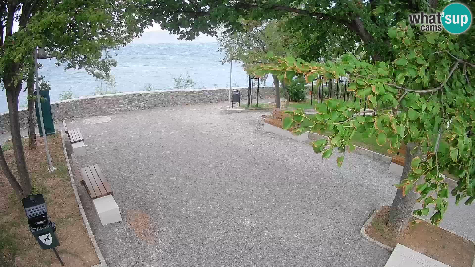 Senj Live Cam – Writers’ Park and the Velebit Channel