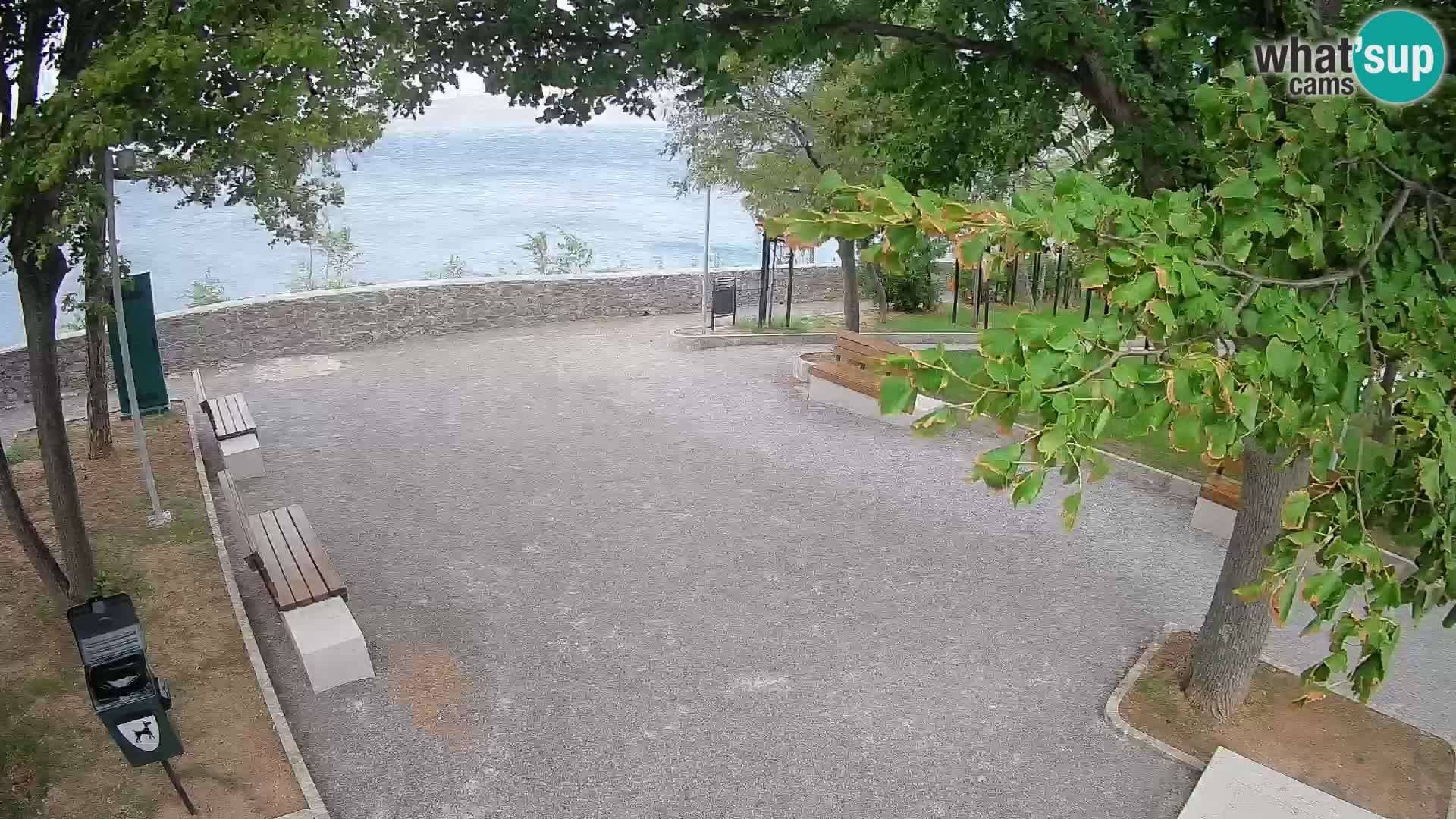 Senj Live Cam – Writers’ Park and the Velebit Channel