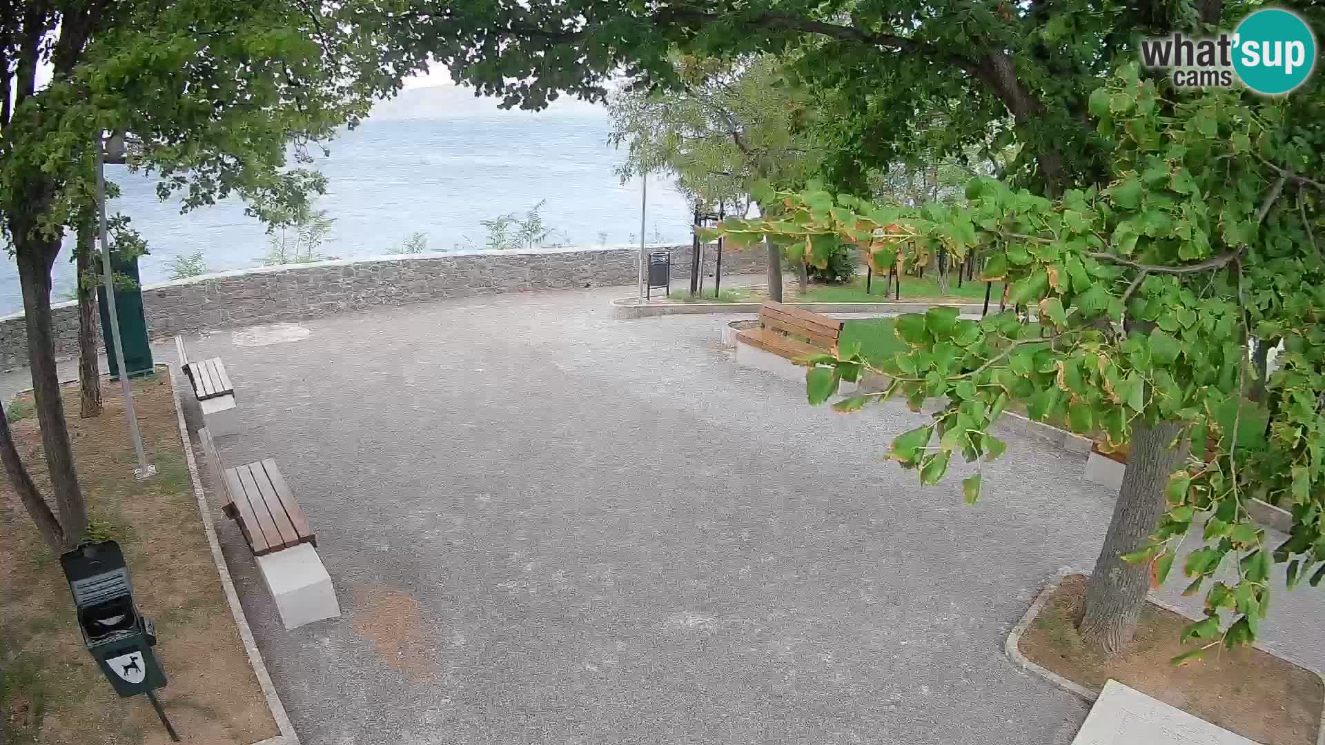 Senj Live Cam – Writers’ Park and the Velebit Channel