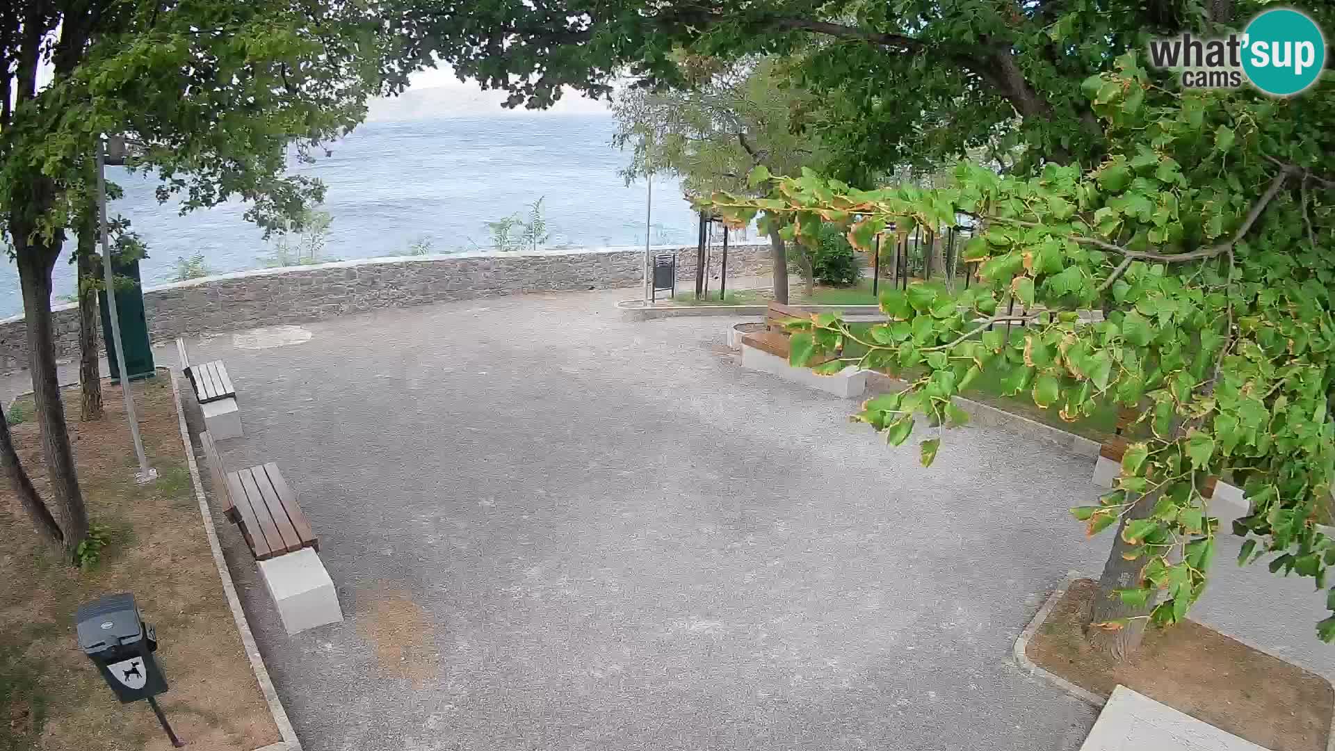Senj Live Cam – Writers’ Park and the Velebit Channel