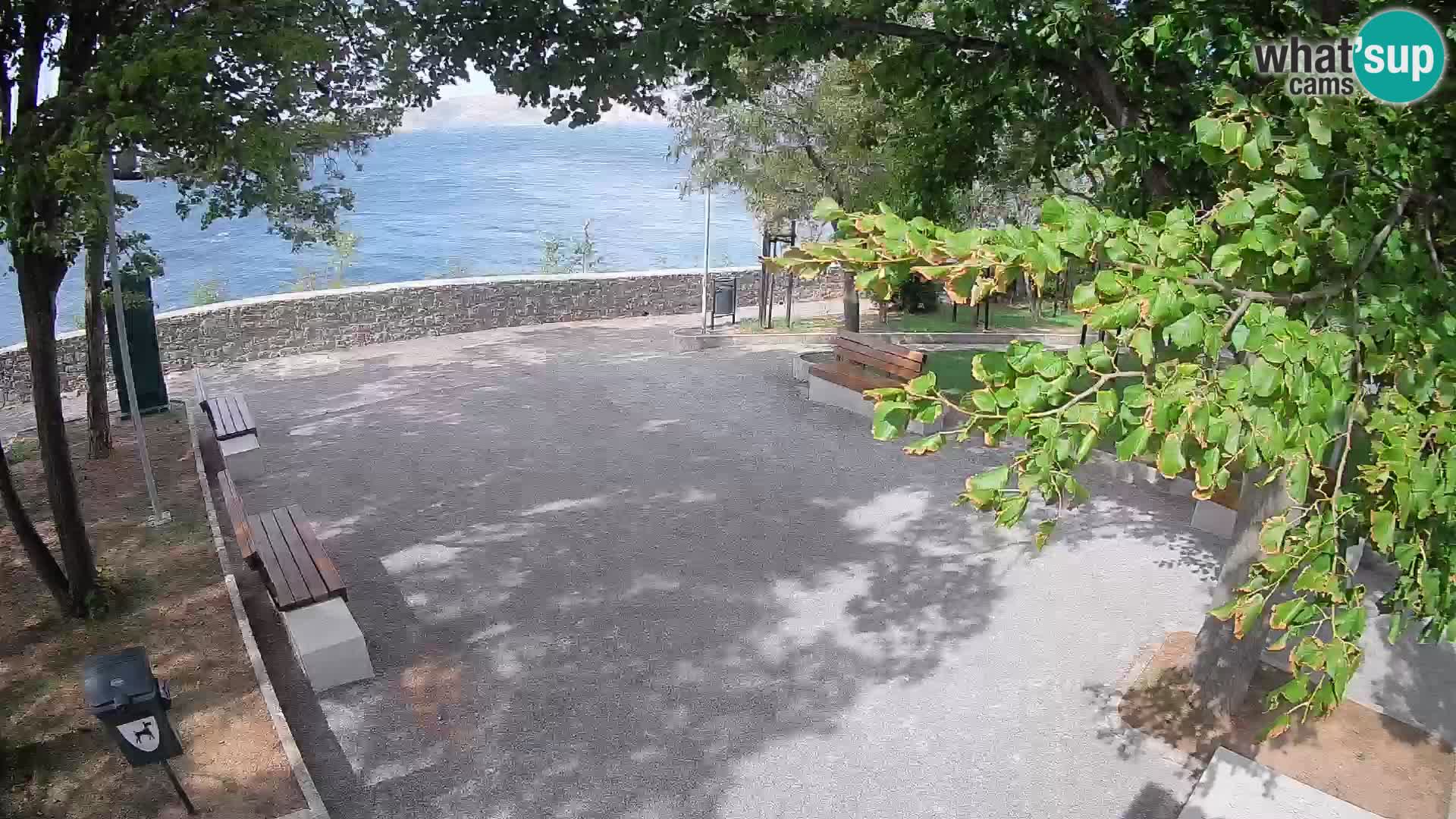 Senj Live Cam – Writers’ Park and the Velebit Channel