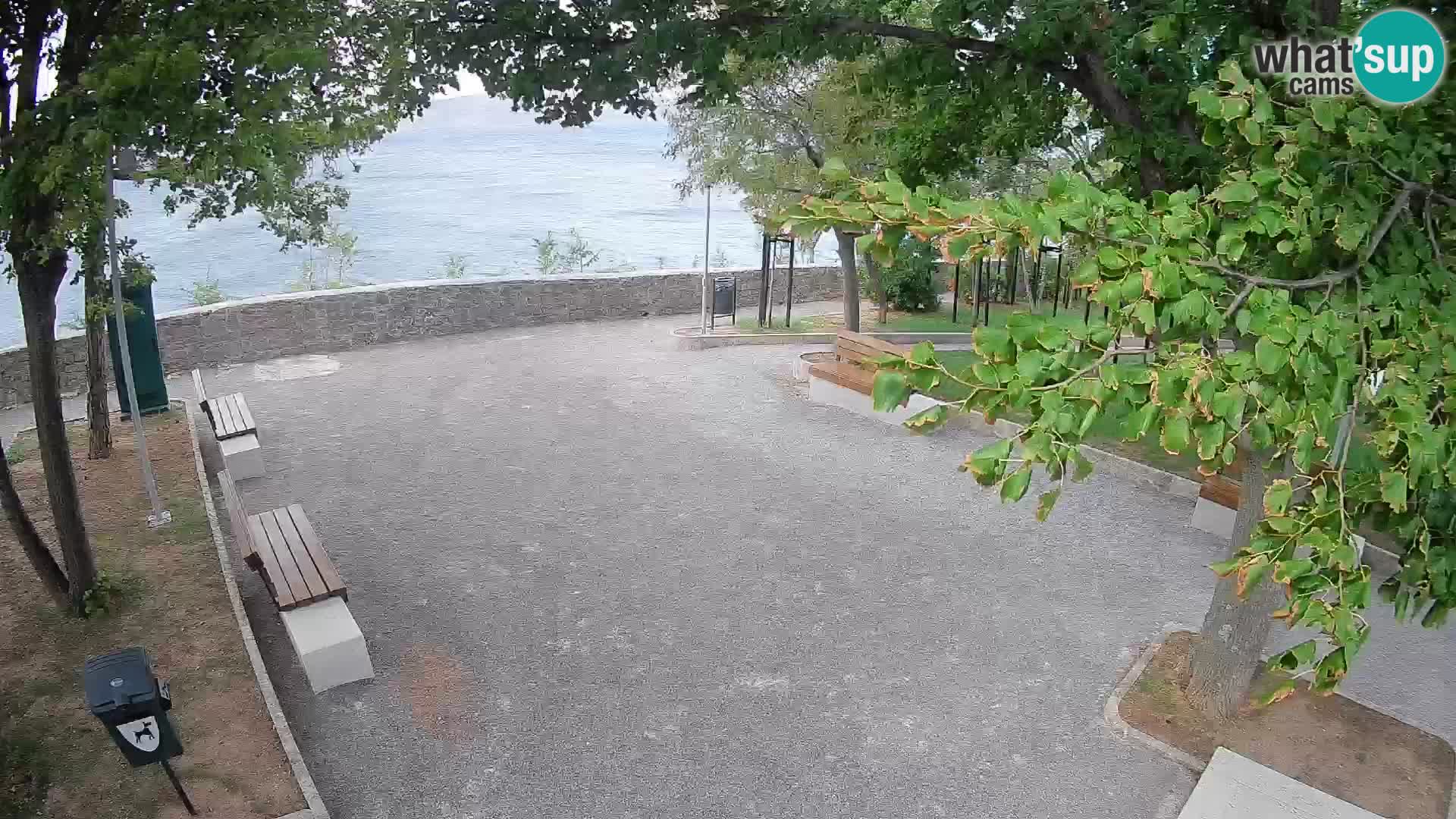 Senj Live Cam – Writers’ Park and the Velebit Channel