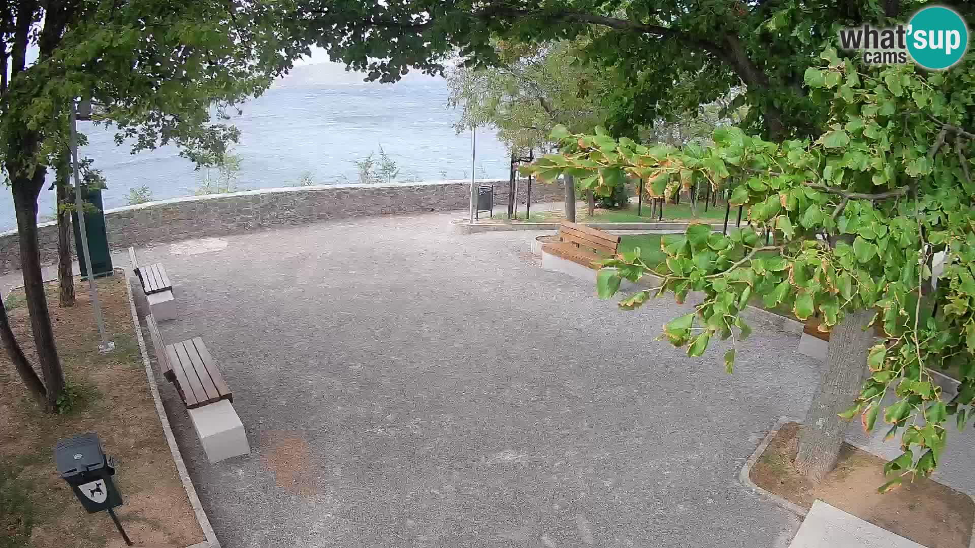 Senj Live Cam – Writers’ Park and the Velebit Channel