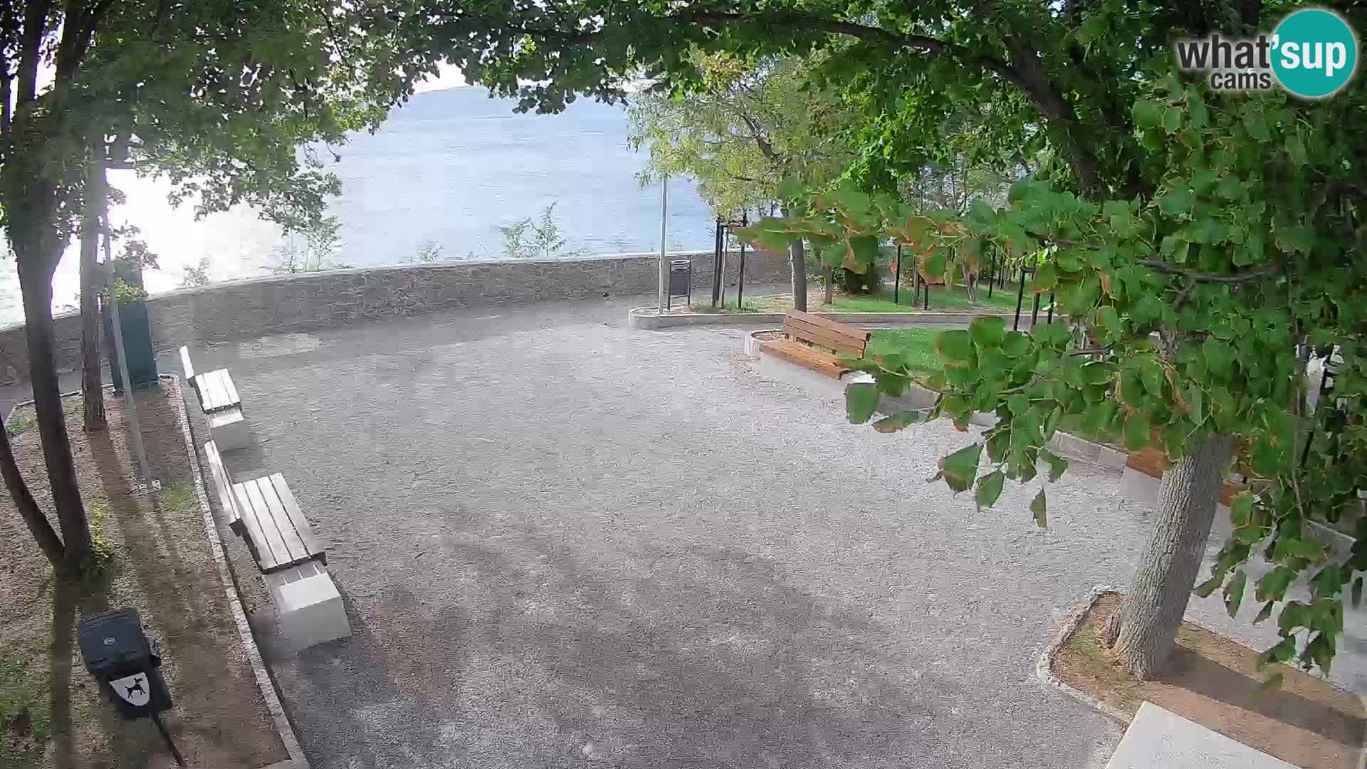 Senj Live Cam – Writers’ Park and the Velebit Channel