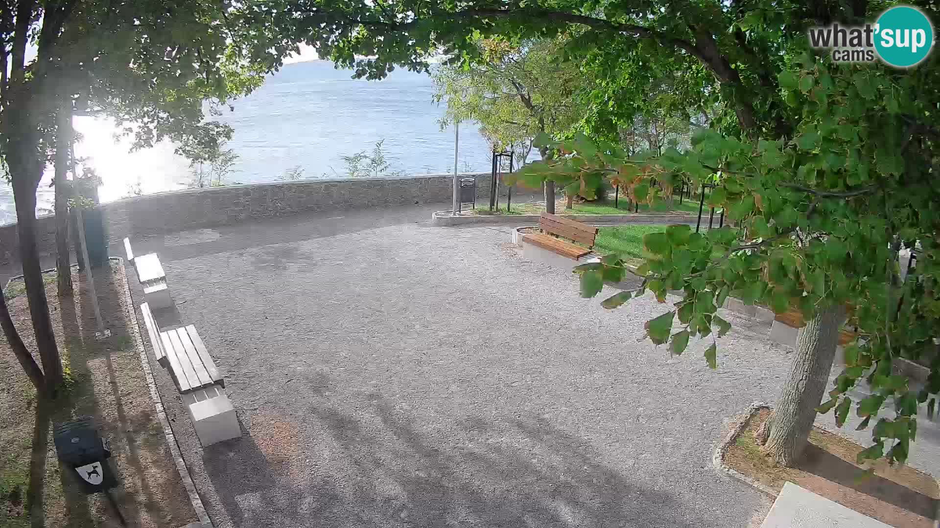 Senj Live Cam – Writers’ Park and the Velebit Channel