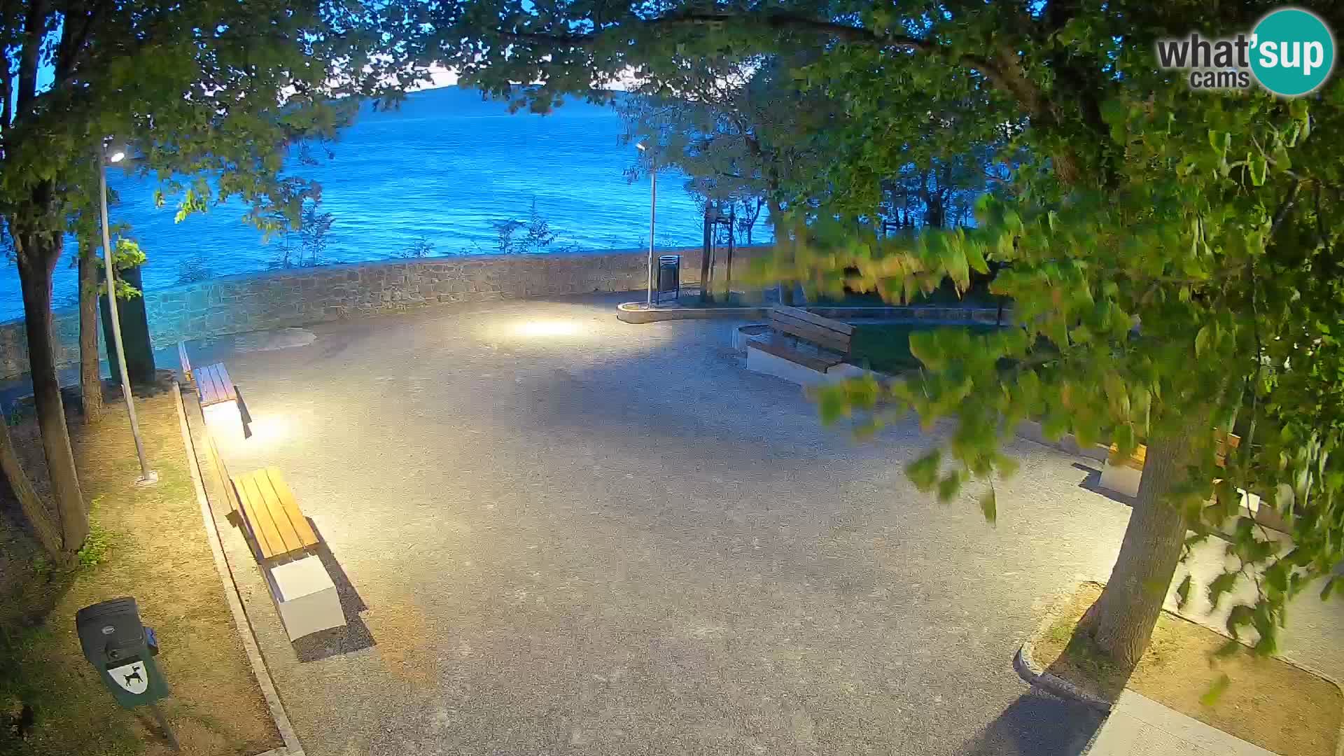 Senj Live Cam – Writers’ Park and the Velebit Channel