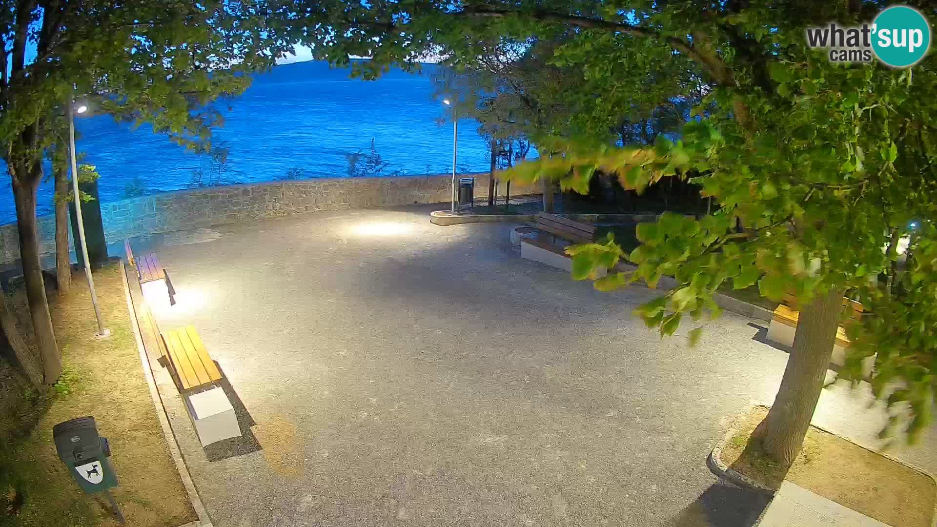 Senj Live Cam – Writers’ Park and the Velebit Channel