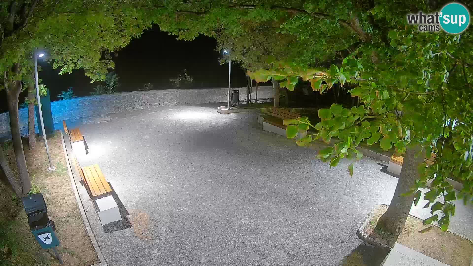 Senj Live Cam – Writers’ Park and the Velebit Channel