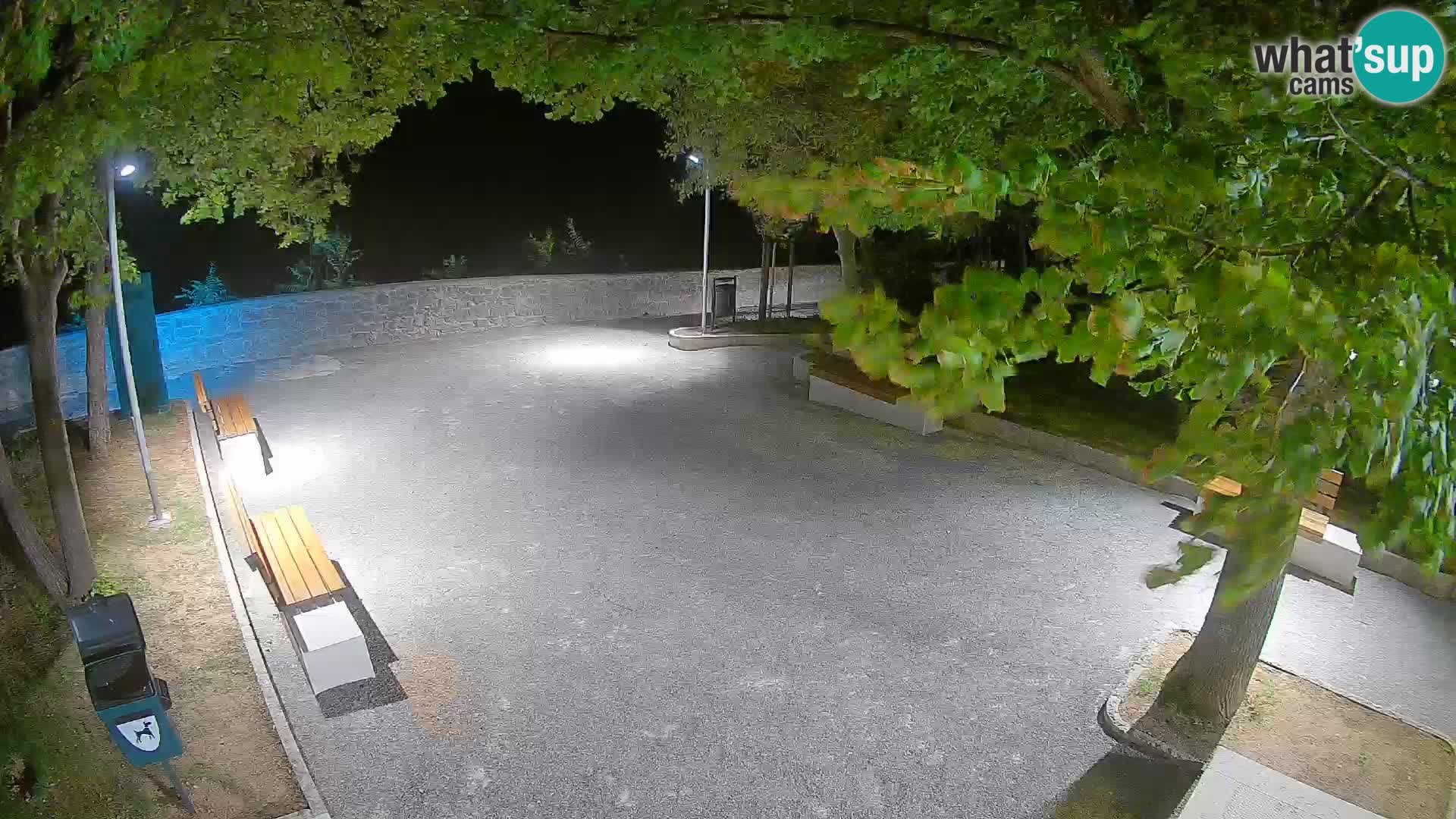 Senj Live Webcam – Schriftstellerpark und Velebit-Kanal