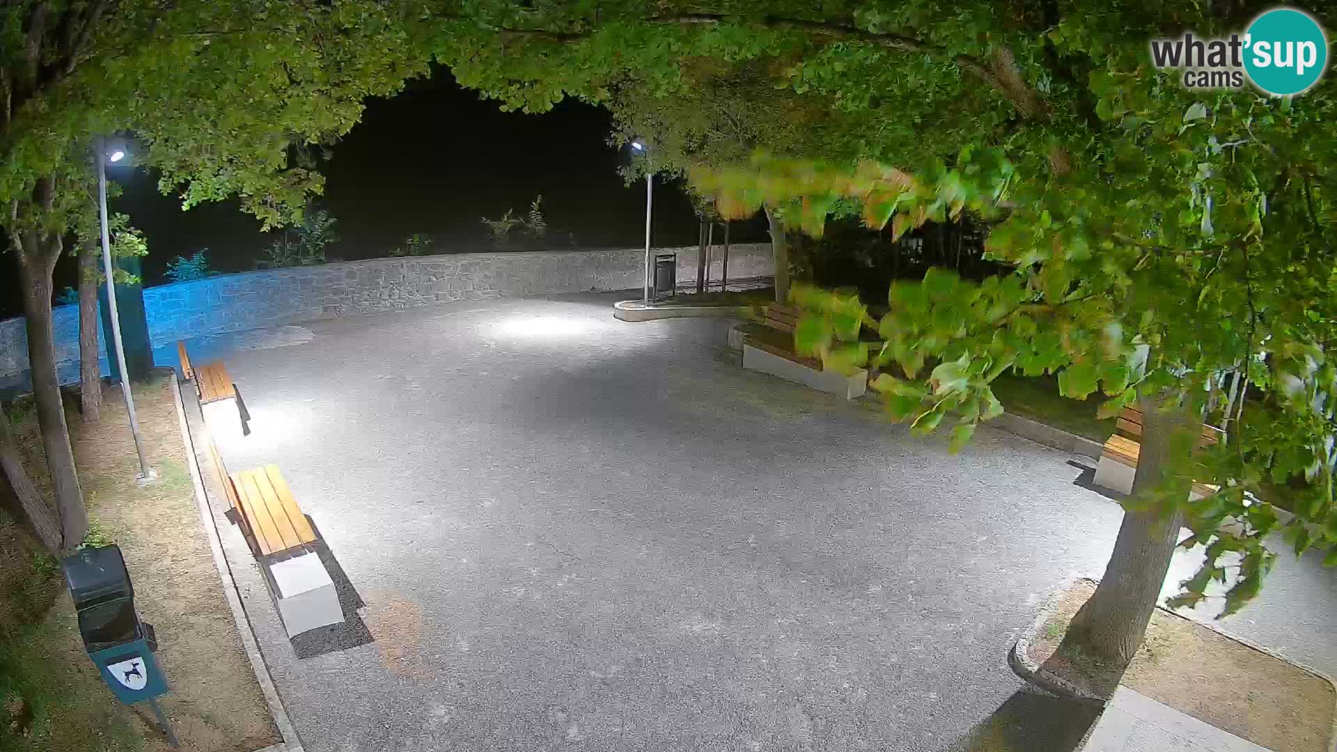 Senj Live Webcam – Schriftstellerpark und Velebit-Kanal