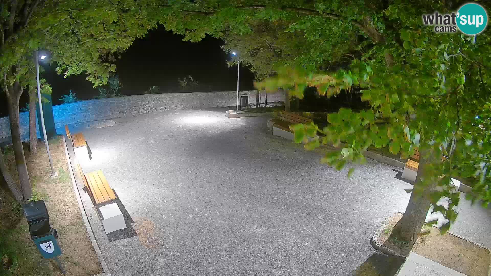 Senj Live Cam – Writers’ Park and the Velebit Channel